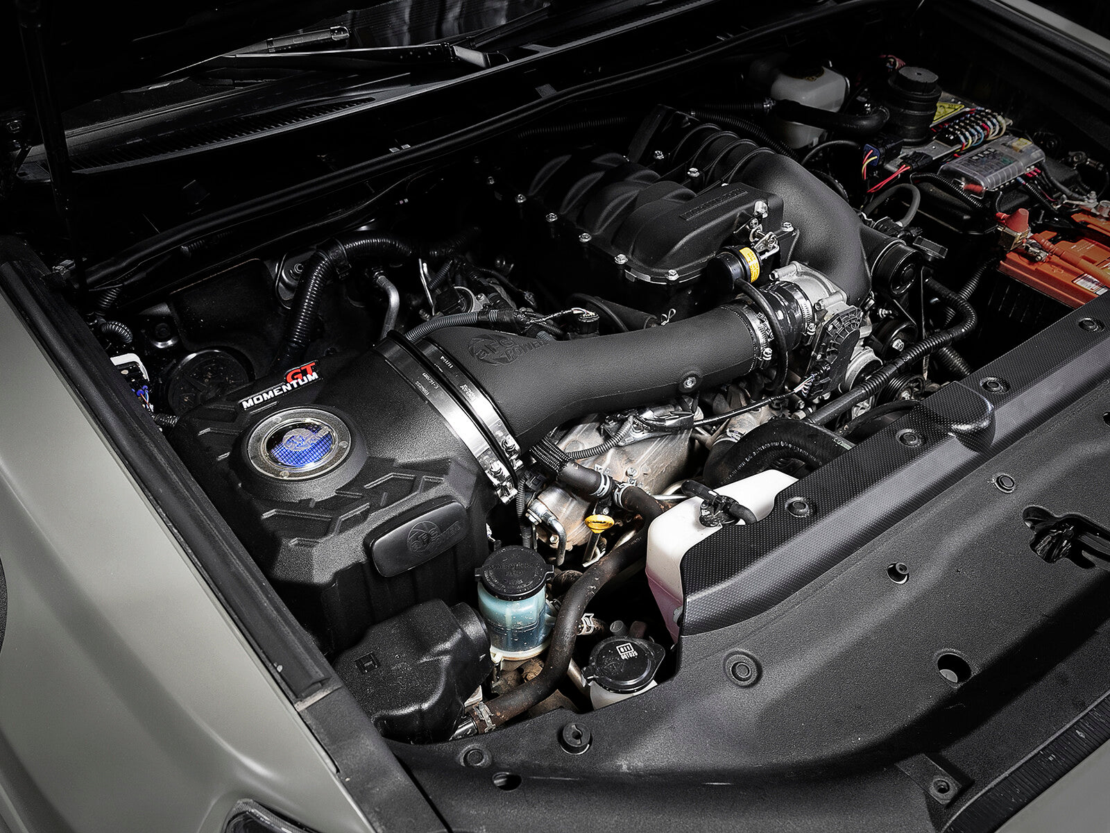 Momentum GT Cold Air Intake System w/ Pro 5R Filter Toyota Fj Cruiser 10-14/4Runner 10-24 V6-4.0L w/ Magnuson Supercharger aFe Power
