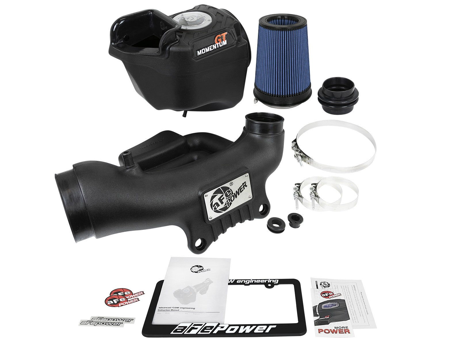 Momentum GT Cold Air Intake System w/ Pro 5R Filter Jeep Wrangler (JK) 12-18 V6-3.6L 22 Percent Air Flow Gain aFe Power