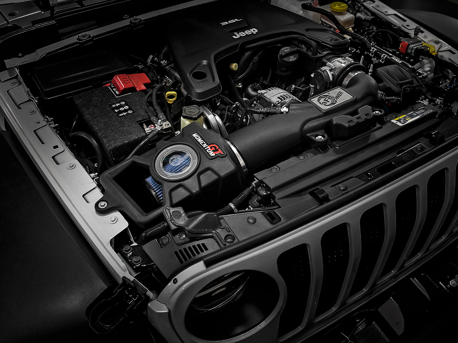 Momentum GT Cold Air Intake System w/ Pro 5R Filter Jeep Wrangler (Jl)/Gladiator (Jt) 18-26 V6-3.6L aFe Power