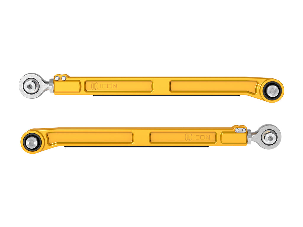 2022-2025 Toyota Tundra 2023-2025 Toyota Sequoia 2024-2025 Toyota Tacoma Rear Billet Lower Link Kit Gold Anodizing Icon Vehicle Dynamics