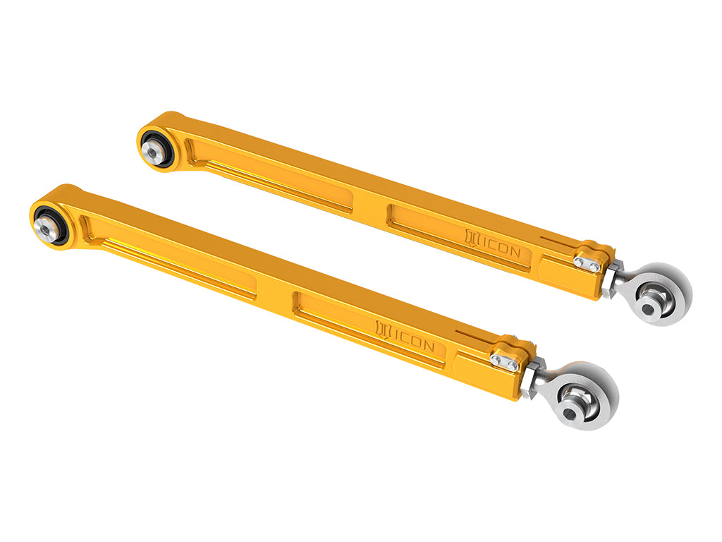 ICON 2024-2026 Toyota Land Cruiser 250 Series/2024-2026 Lexus GX550/2025-2026 Toyota 4Runner, Rear, Billet Lower Link Kit, Gold Anodizing