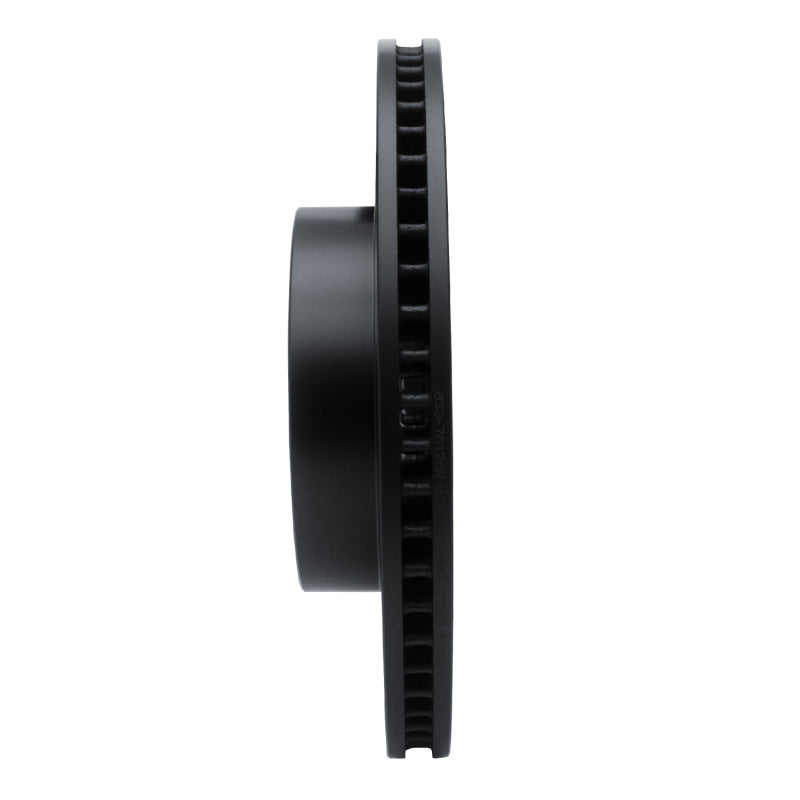 R1 03-09 Lexus GX470 Front Right Drilled & Slotted Black Brake Rotor