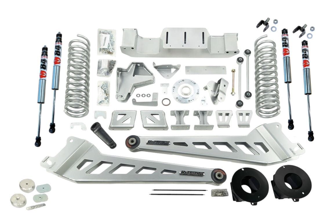 McGaughy's 6 Inch  Premium Lift Kit 2019-2024 Dodge Ram 2500 Radius Arms 4WD with Rear Air Suspension