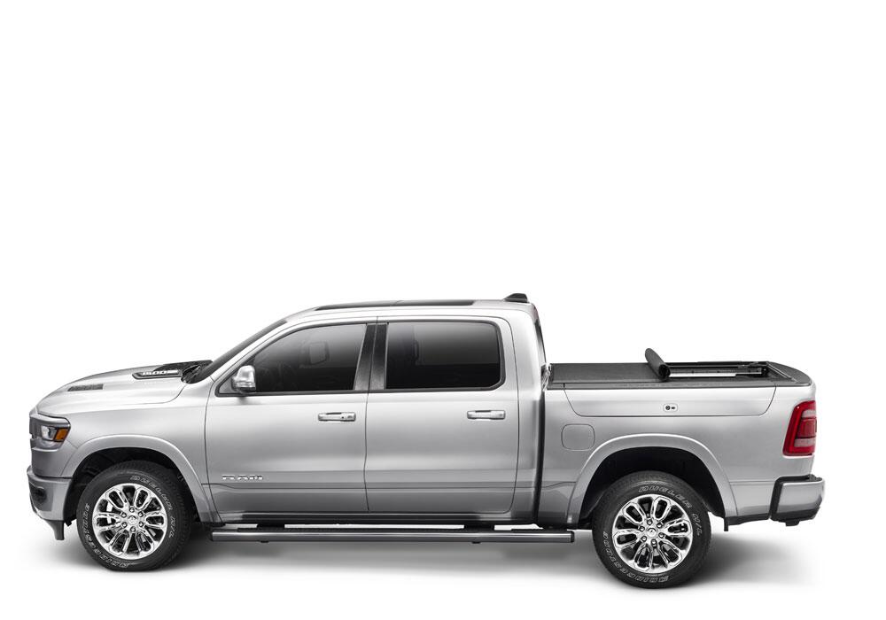 Lo Pro Tonneau Cover Black 2012-2018 (2019-2024 Classic) Ram 1500/2012-2025 2500/3500 6 Foot 4 Inch Bed with RamBox Truxedo