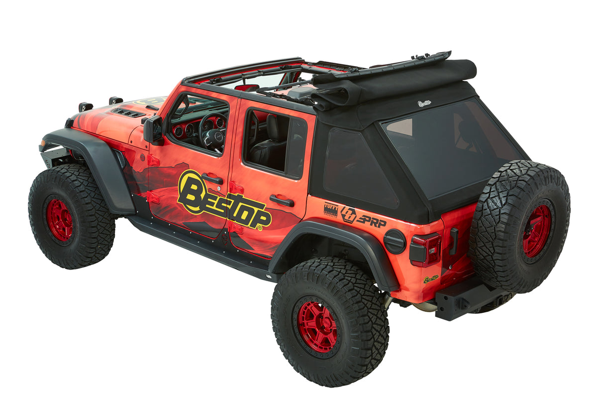 Trektop Ultra Jeep '18-26 Wrangler JL 4-Door Premium Black Twill Bestop