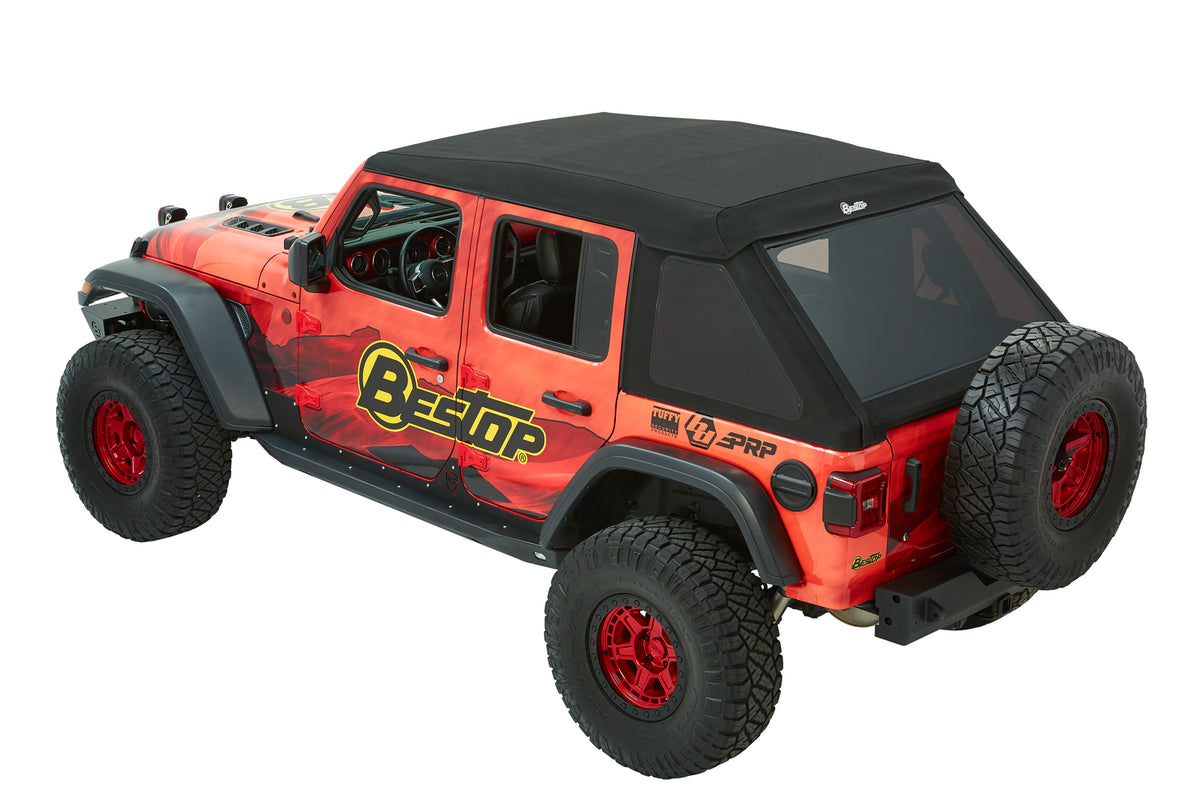 Trektop Ultra Jeep '18-26 Wrangler JL 4-Door Premium Black Twill Bestop