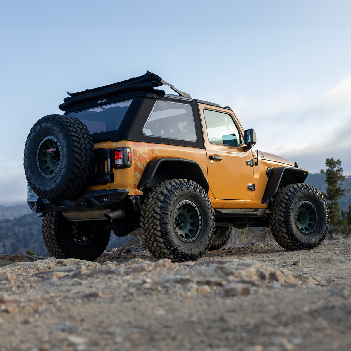Trektop Glide 2-Door for JL Jeep 2018-26 Wrangler JL Black Diamond Bestop
