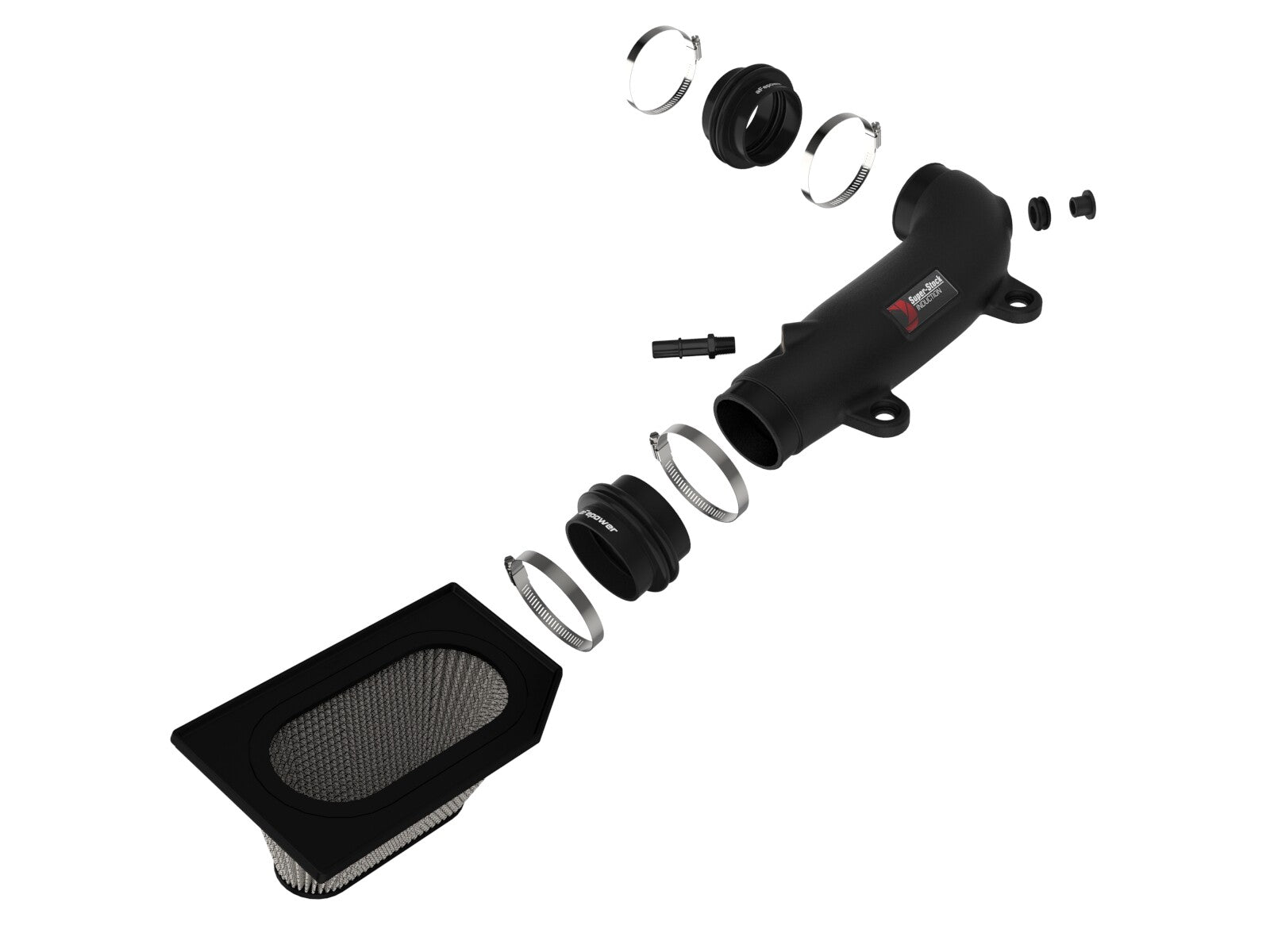 Super Stock Induction System w/ Pro Dry S Filter Jeep Wrangler (Jl)/Gladiator (Jt) 18-26 V6-3.6L aFe Power