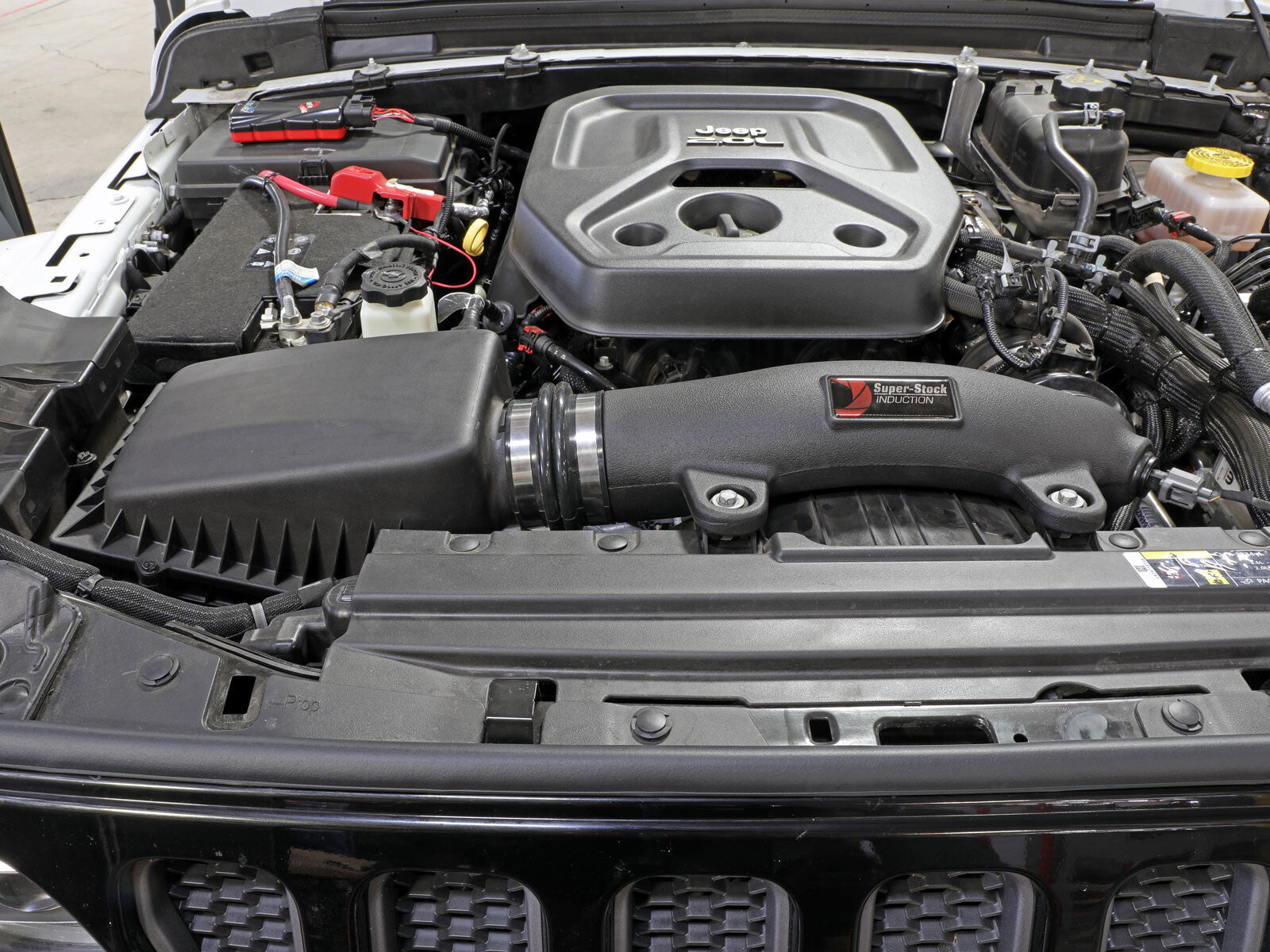 Super Stock Induction System w/ Pro Dry S Filter Jeep Wrangler (Jl) 18-23 L4-2.0L (t) aFe Power