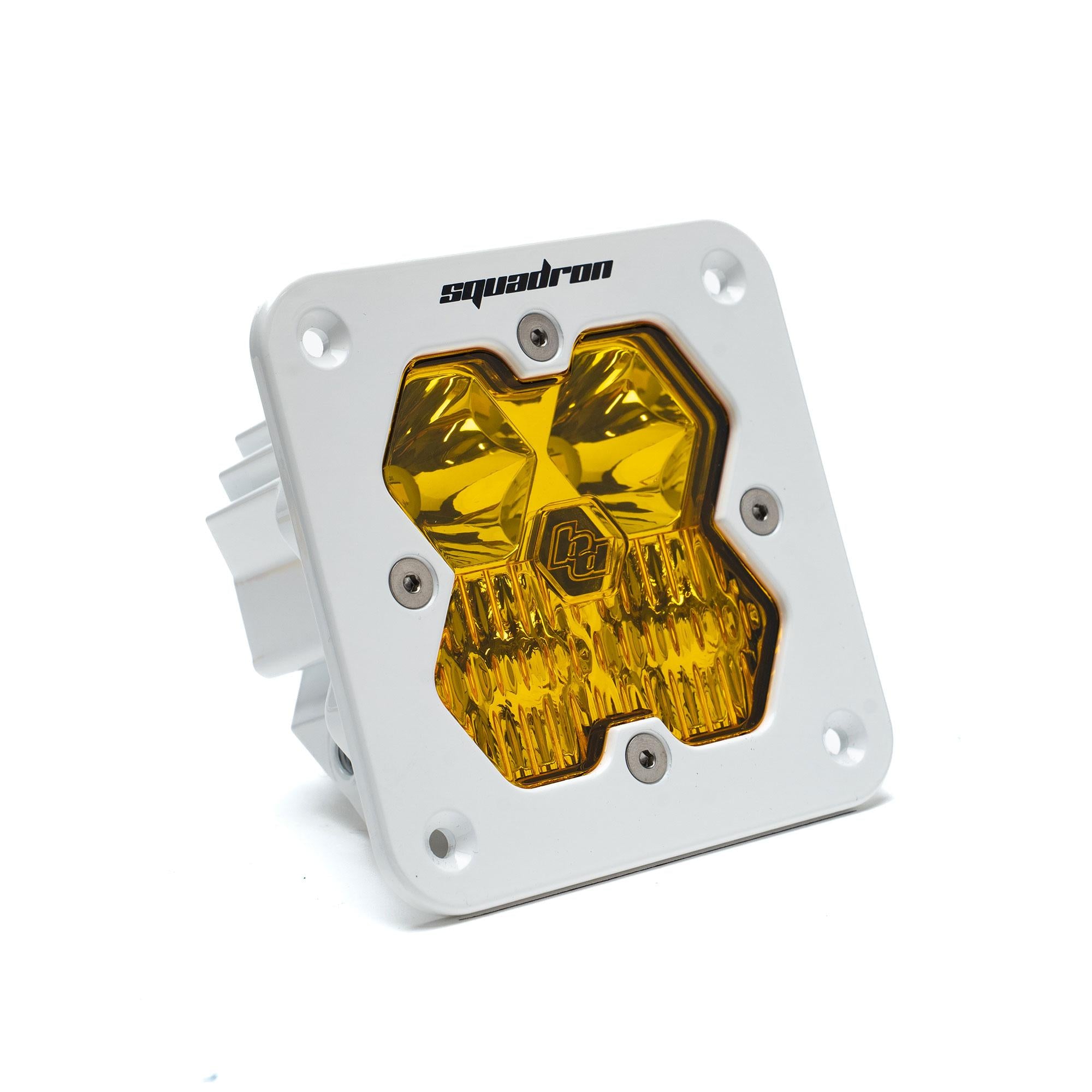 Squadron 2.0 Sport White Flush Mount LED Auxiliary Light Pod Universal Baja Amber Baja Designs