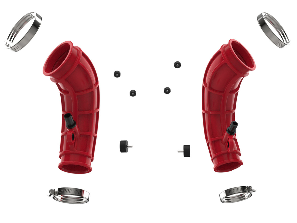 Turbo Inlet Pipes Red Toyota Tundra/ Land Cruiser 22-26 V6-3.4L (tt) aFe Power