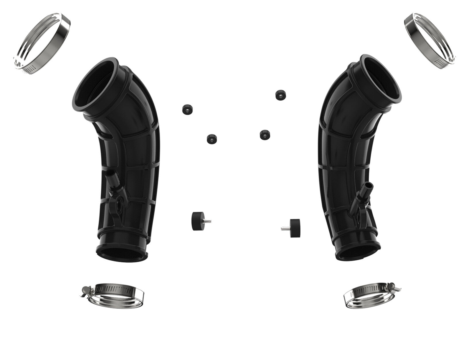 Turbo Inlet Pipes Black Toyota Tundra/ Land Cruiser 22-26 V6-3.4L (tt) aFe Power