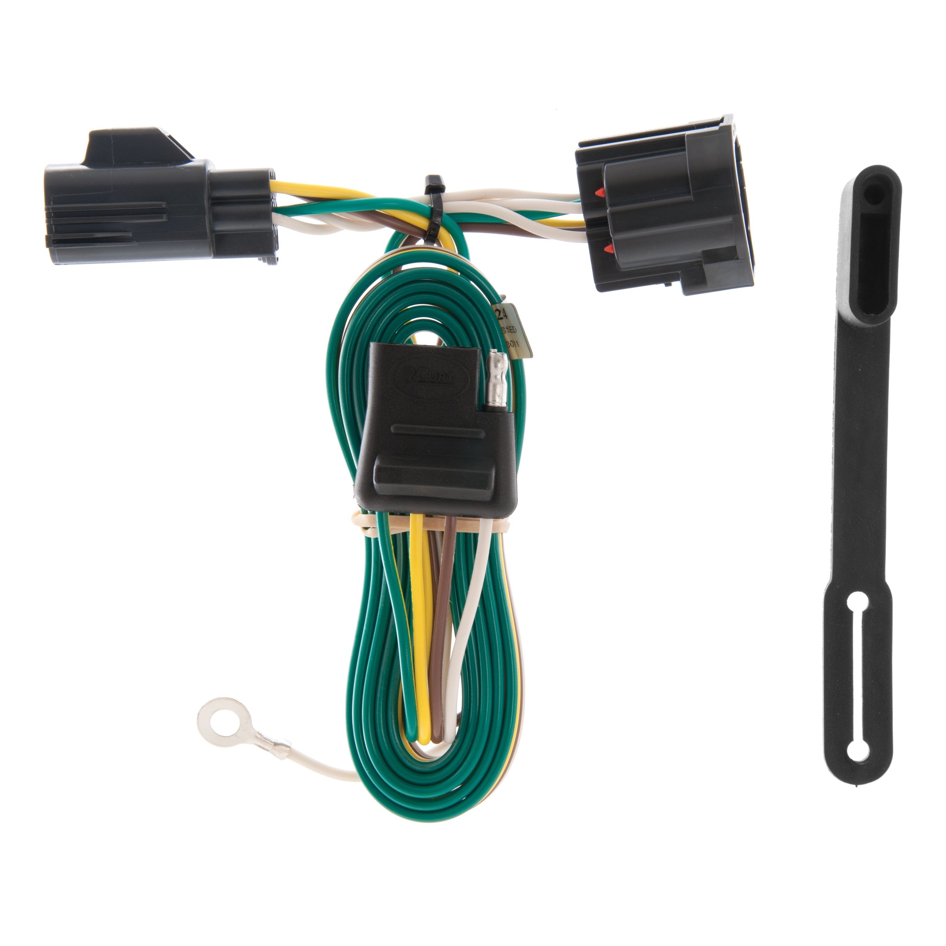 CURT Vehicle-Side Custom 4-Pin Trailer Wiring Harness, Fits Select Jeep Wrangler JK Model 55124