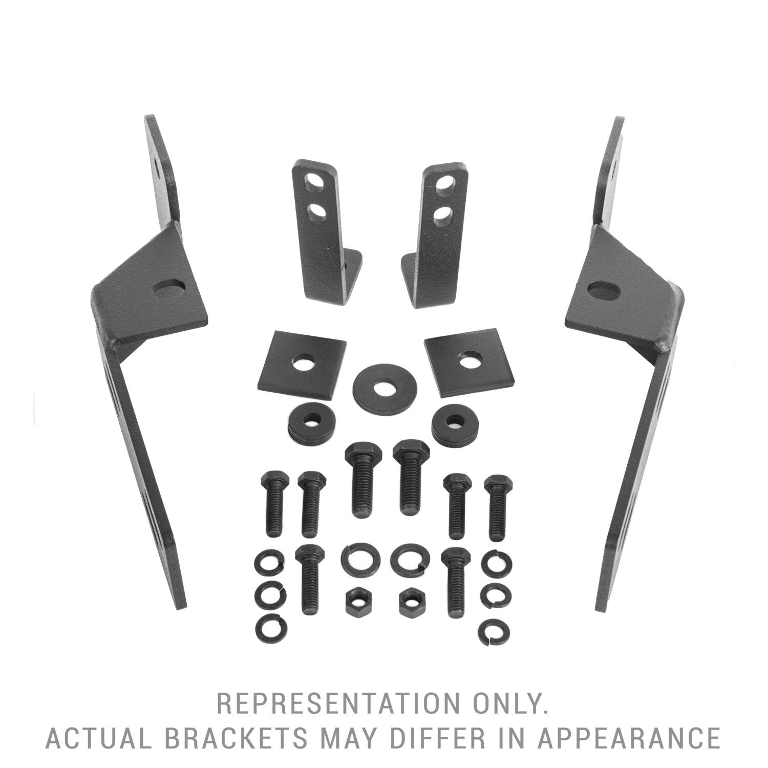RC2 & RC2 LR Bull Bar Mounting Bracket Kit Only Textured Black 2019-2021 Silverado 1500 2022-2022 Silverado 1500 LTD Go Rhino