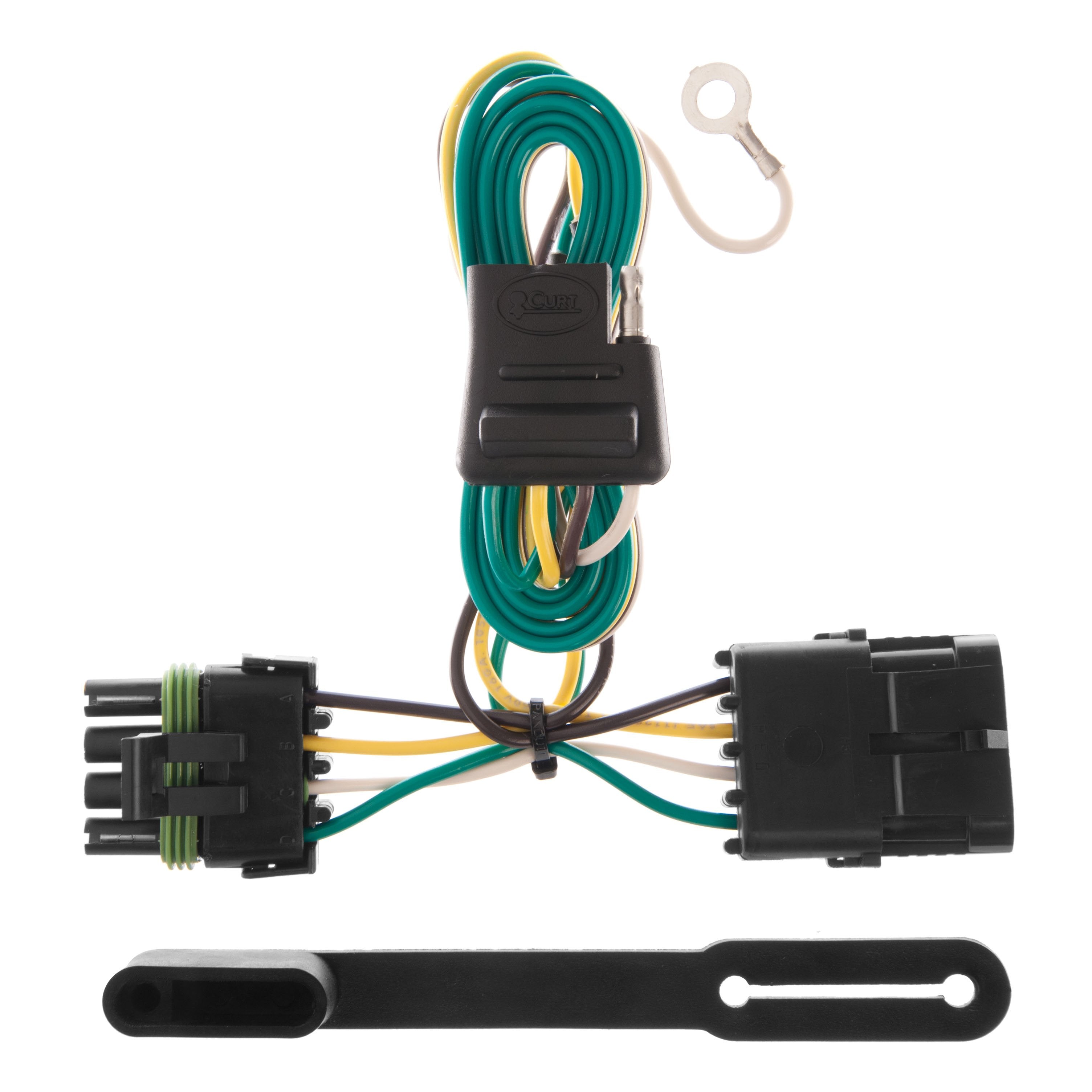 CURT Vehicle-Side Custom 4-Pin Trailer Wiring Harness, Fits Select GMC C1500, C2500, C3500, K1500, K2500, K3500 Model 55315
