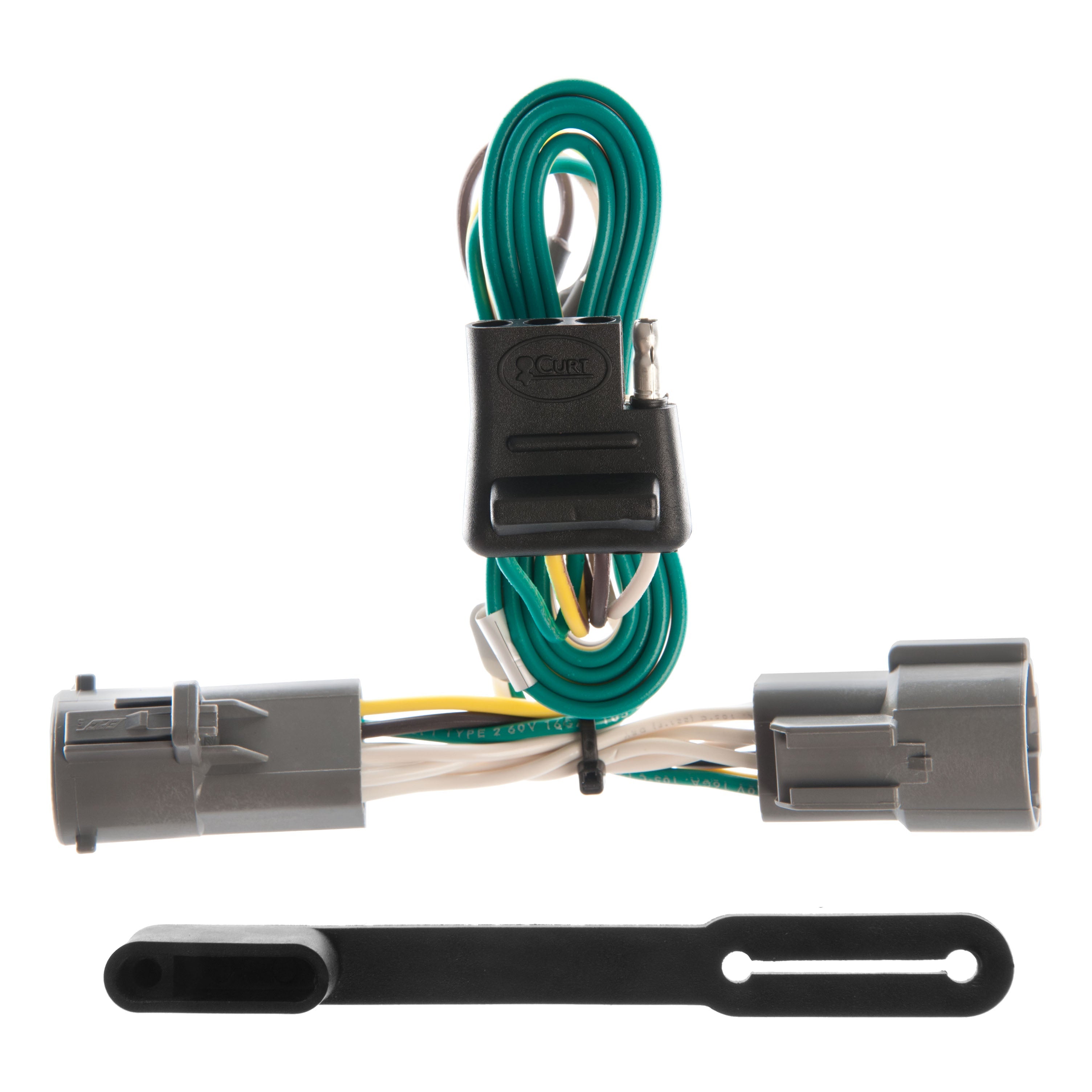 CURT Vehicle-Side Custom 4-Pin Trailer Wiring Harness, Fits Select Ford F-150, F-250, HD, F-350 Model 55316