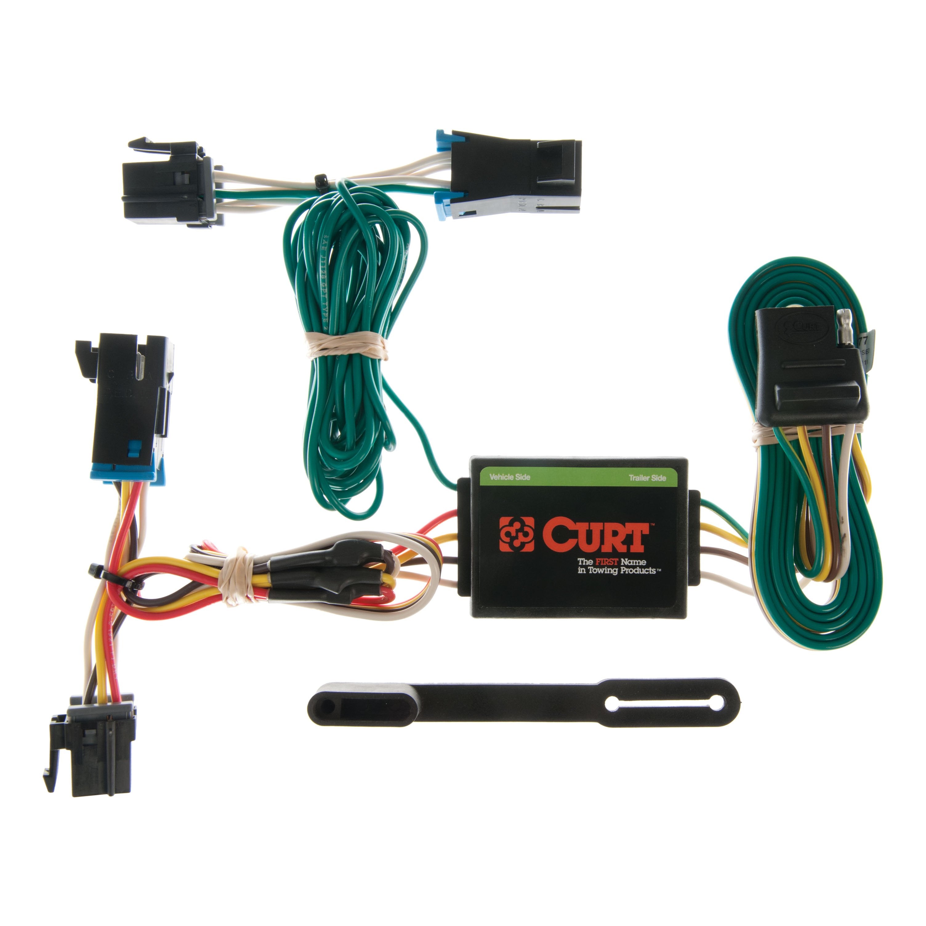 CURT Vehicle-Side Custom 4-Pin Trailer Wiring Harness, Fits Select Chevrolet Express, GMC Savana 1500, 2500, 3500 Model 55377