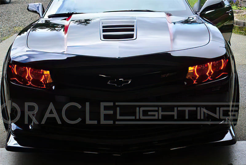 Oracle Chevrolet Camaro Non-RS 14-15 LED Dual Halo Kit Round Style - Red