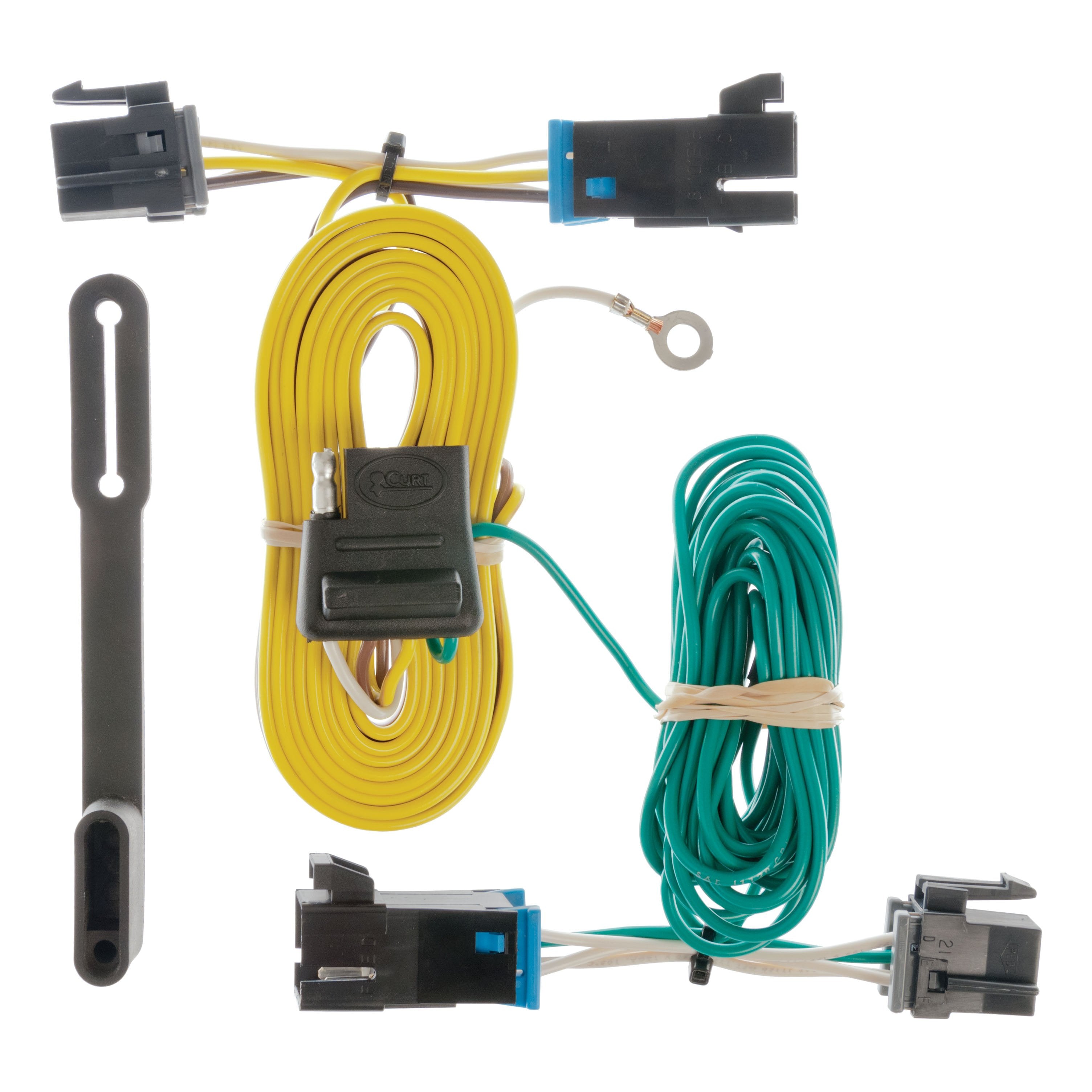 CURT Vehicle-Side Custom 4-Pin Trailer Wiring Harness, Fits Select Chevrolet Express, GMC Savana 1500, 2500, 3500, 4500 Model 55540