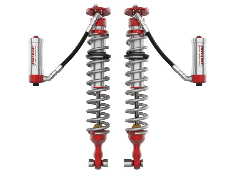 afe Sway-A-Way coilovers for Ford Bronco 21-24, featuring adjustable shocks and robust construction for enhanced off-road performance.