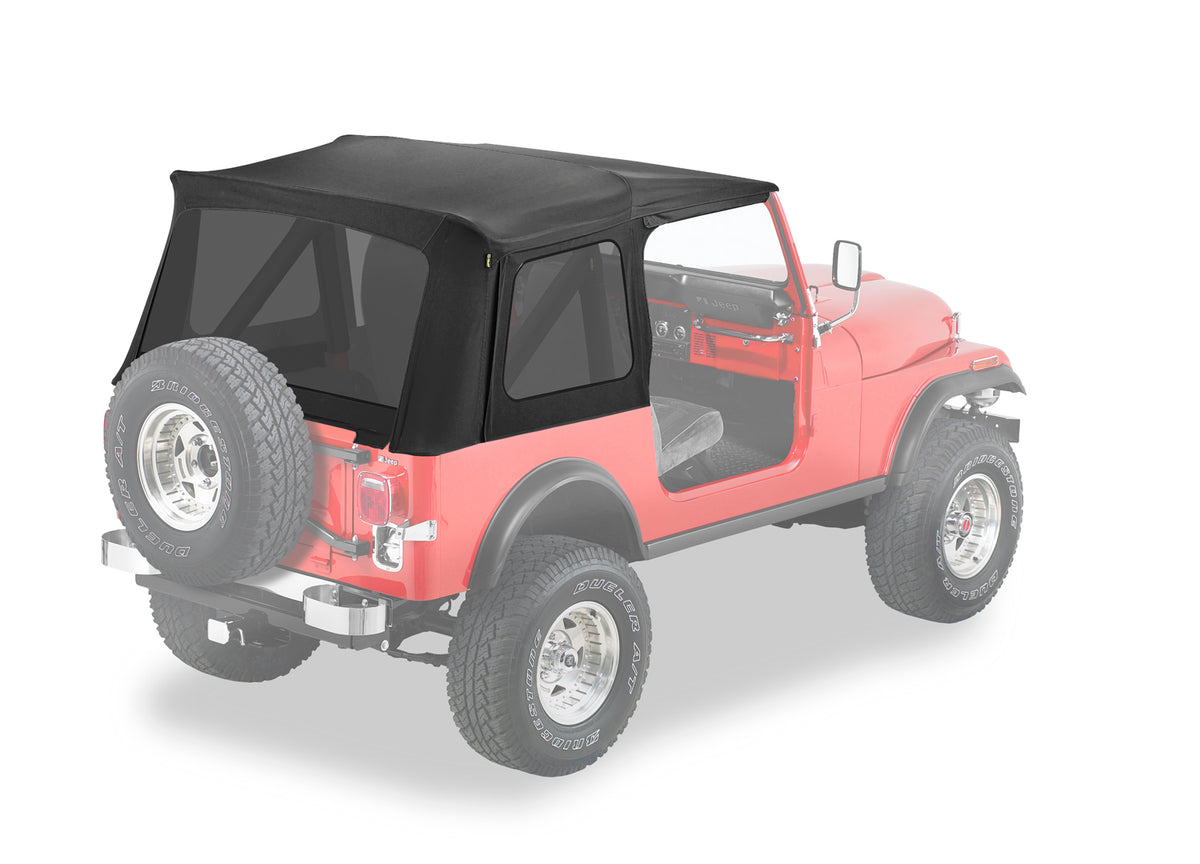 Jeep Supertop Classic Replacement Skin For Jeep 1976-1986 CJ7 Tinted Black Denim Bestop