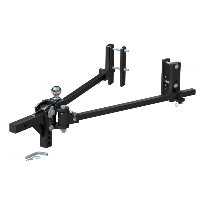CURT TruTrack 2P Trunnion Weight Distribution Hitch with 2x Sway Control, 8-12K Model 17355