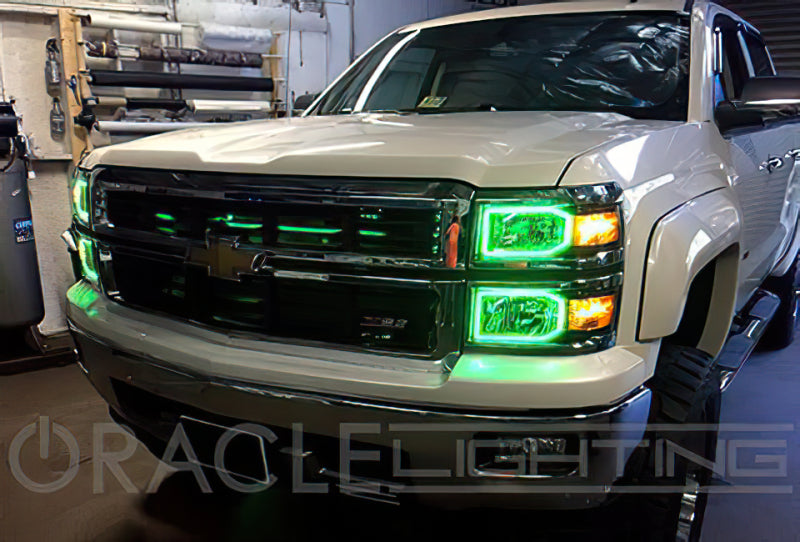 Oracle Chevy Silverado 14-15 Halo Kit Non-Projector Style - w/ Simple Controller