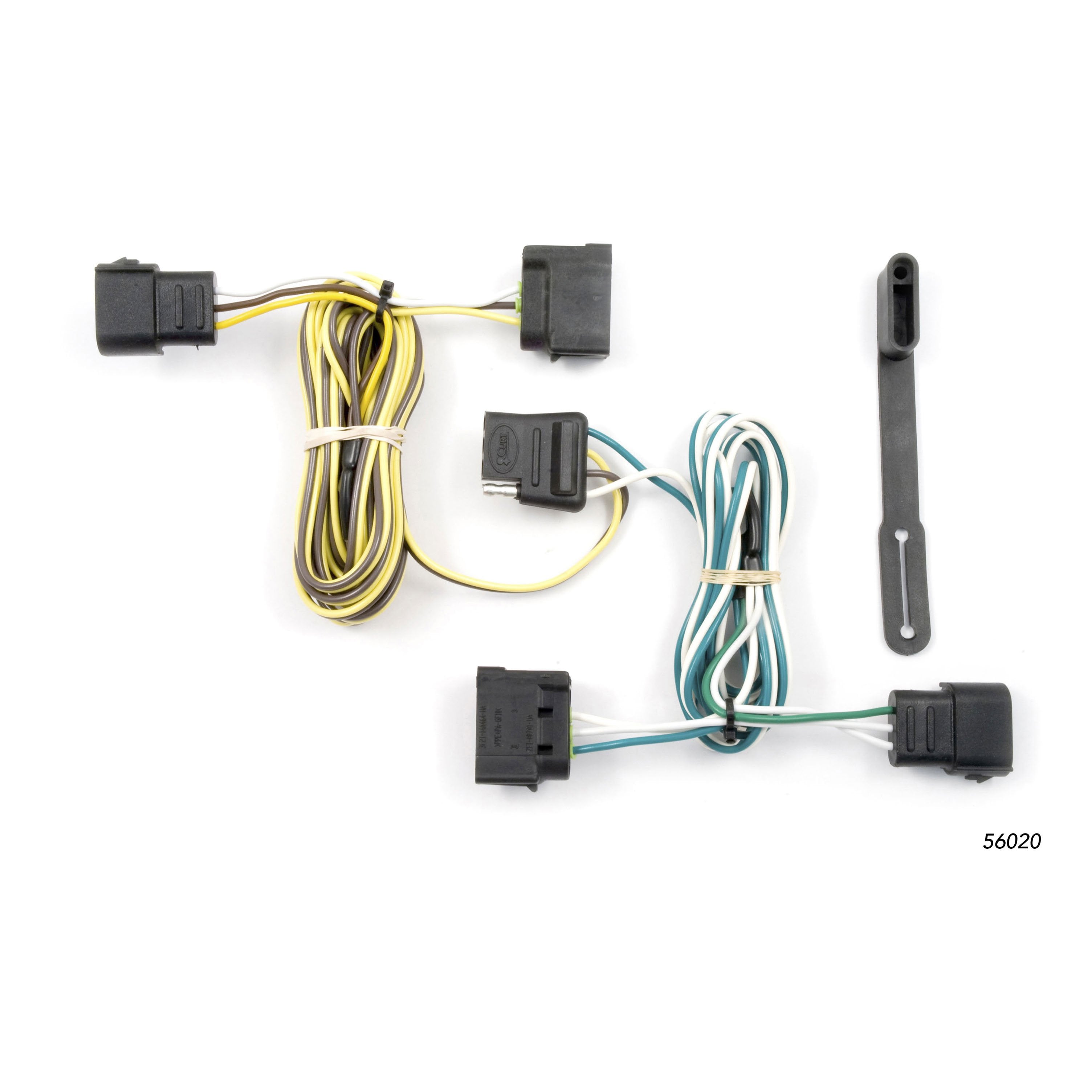 CURT Vehicle-Side Custom 4-Pin Trailer Wiring Harness, Fits Select Ford E-150, E-250, E-350 Super Duty Model 56020