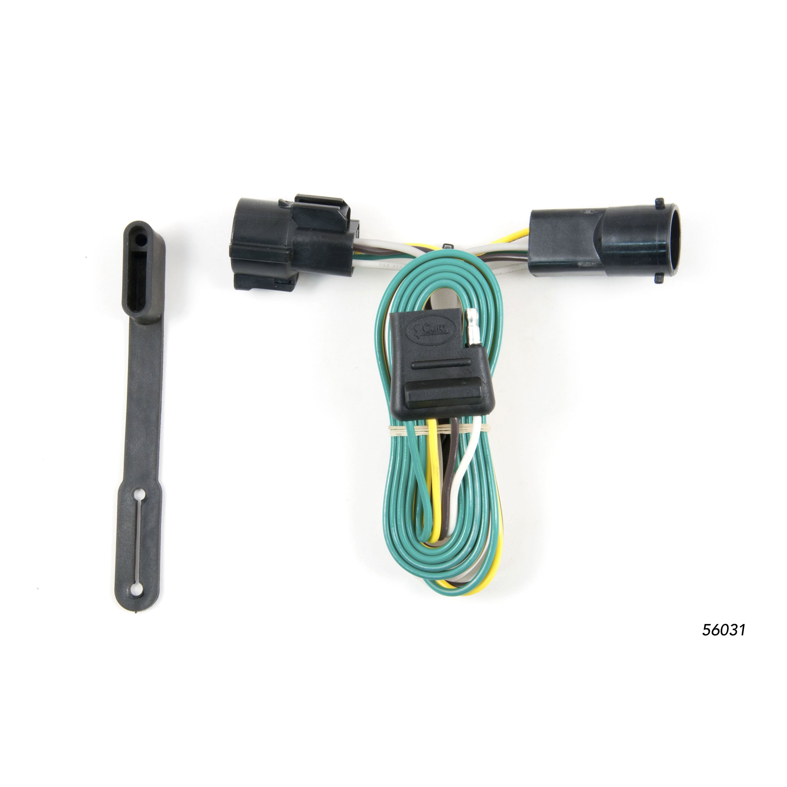 CURT Vehicle-Side Custom 4-Pin Trailer Wiring Harness, Fits Select Ford F-150 Model 56031