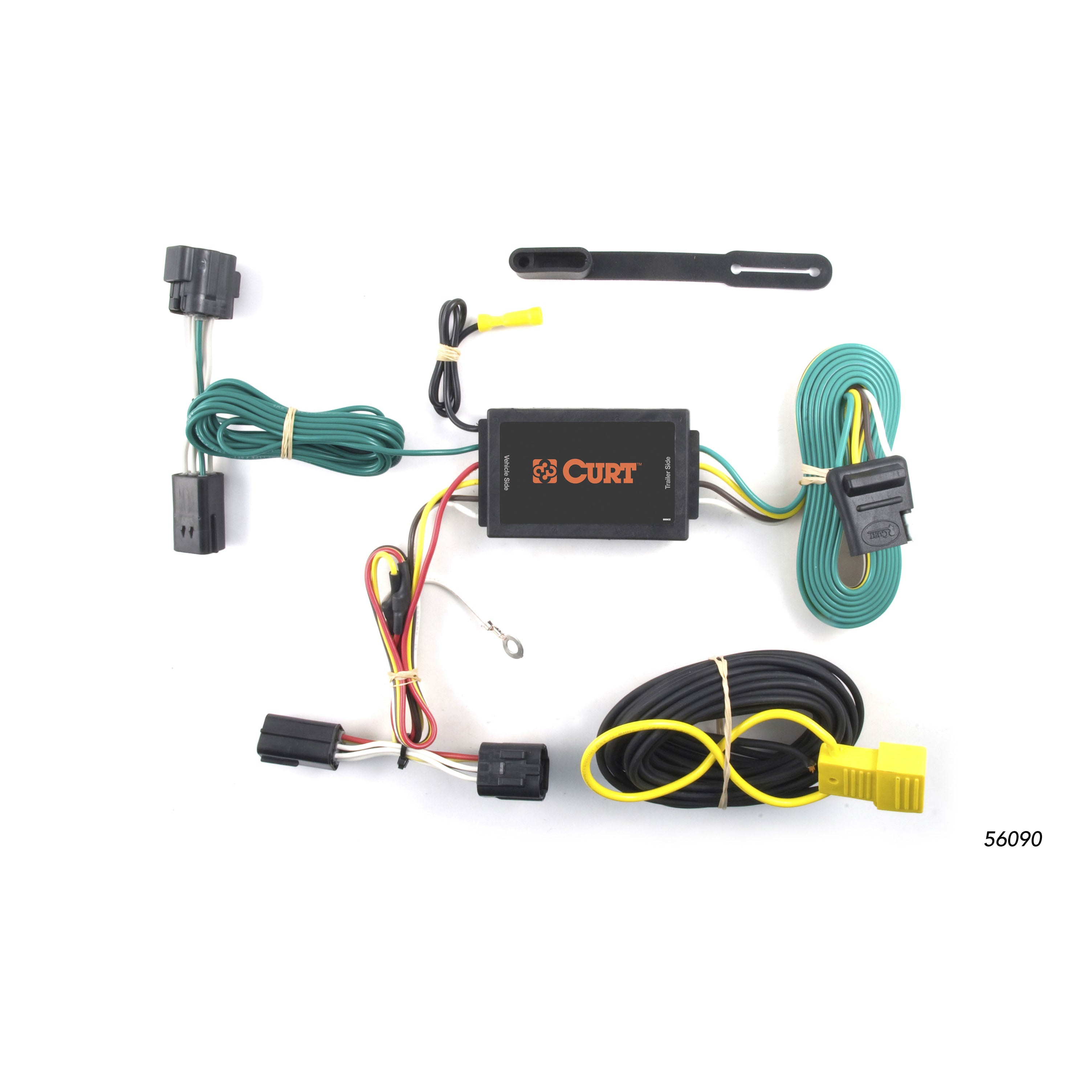 CURT Vehicle-Side Custom 4-Pin Trailer Wiring Harness, Fits Select Ford Transit Connect Model 56090
