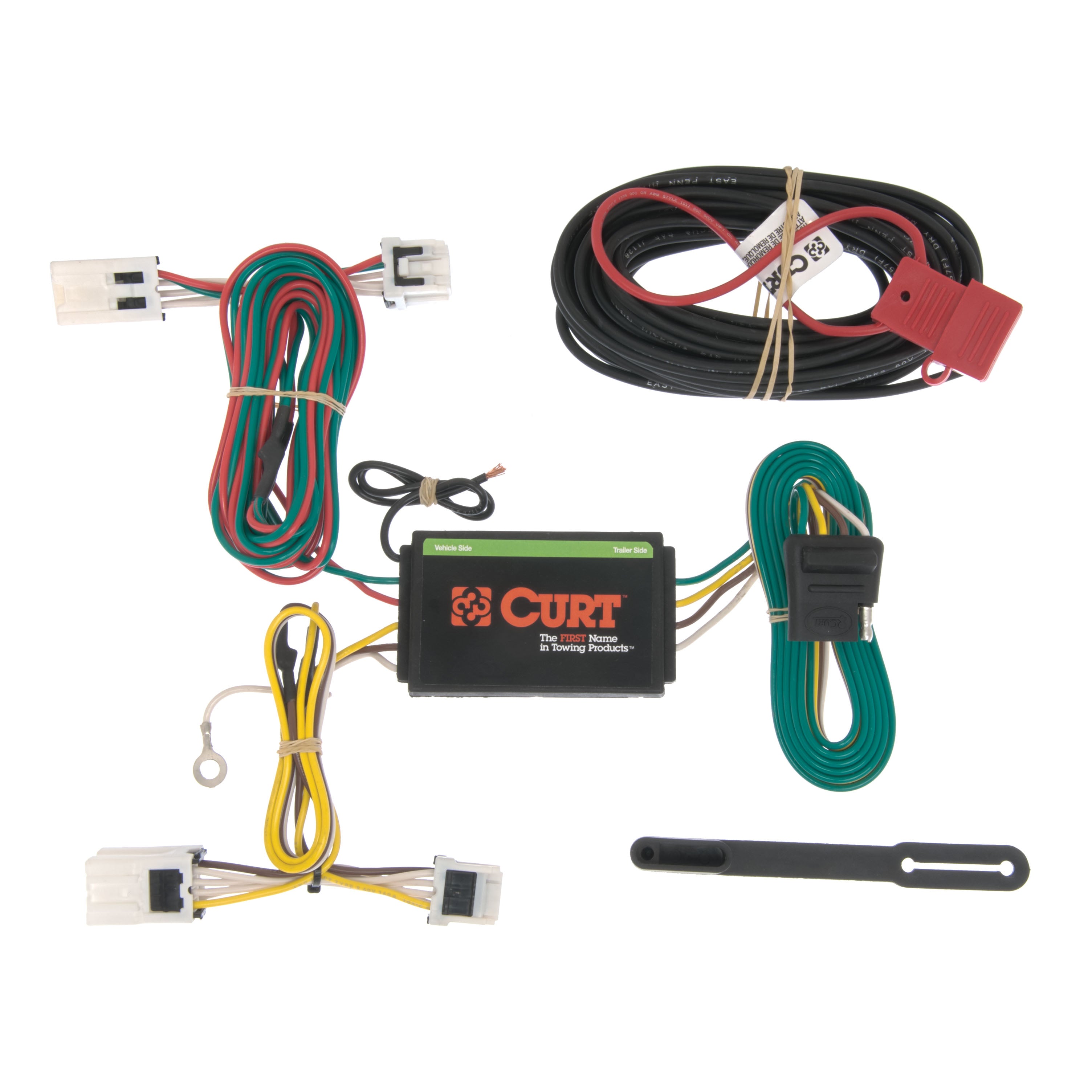 CURT Vehicle-Side Custom 4-Pin Trailer Wiring Harness, Fits Select Nissan NV1500, NV2500, NV3500 Model 56148