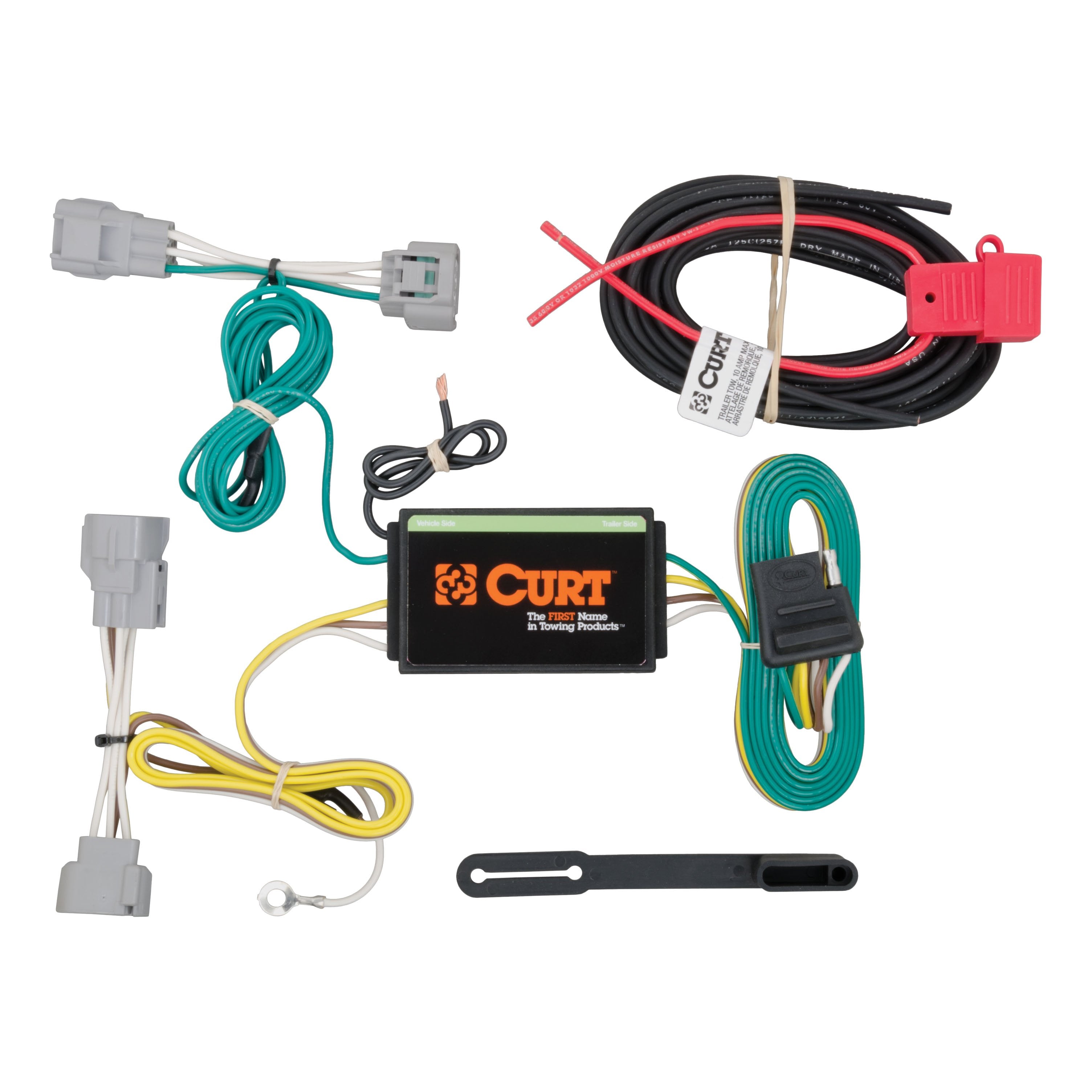 CURT Vehicle-Side Custom 4-Pin Trailer Wiring Harness, Fits Select Jeep Cherokee Model 56208