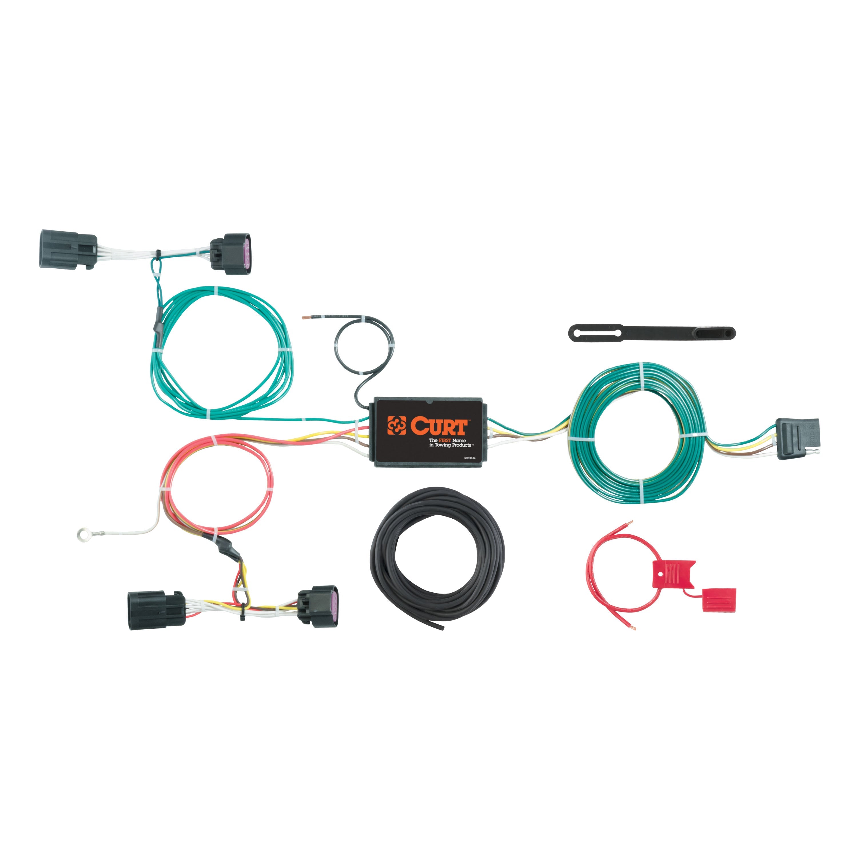 CURT Vehicle-Side Custom 4-Pin Trailer Wiring Harness, Fits Select Ram ProMaster City Model 56270
