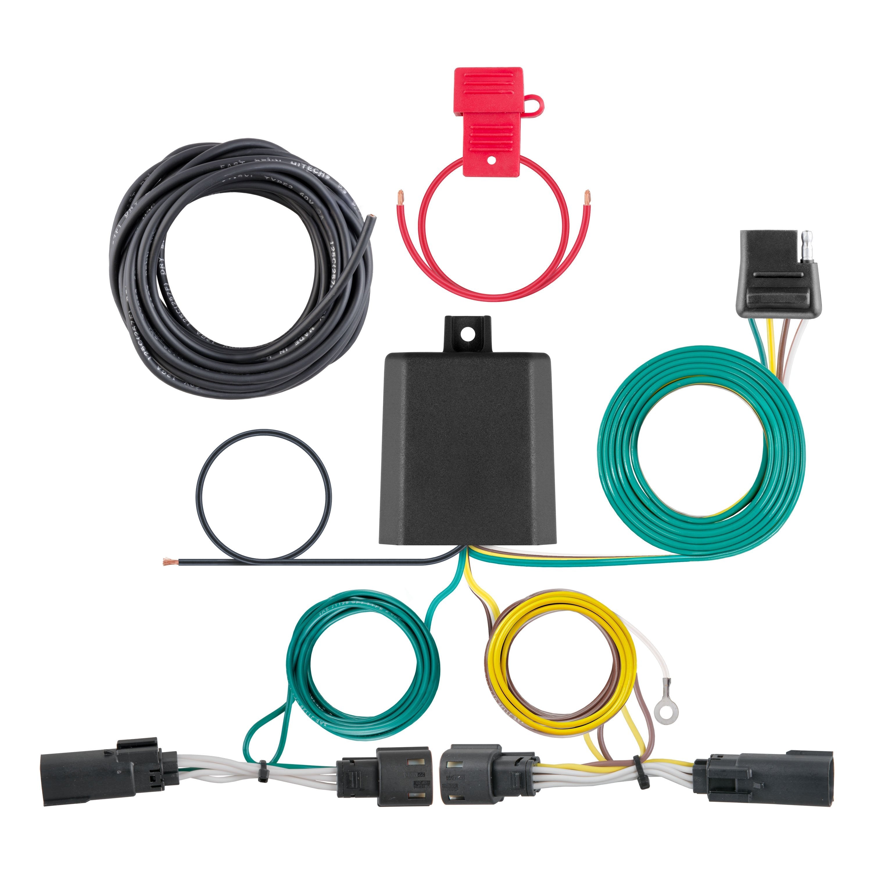 CURT Vehicle-Side Custom 4-Pin Trailer Wiring Harness, Fits Select Ford Flex Model 56343