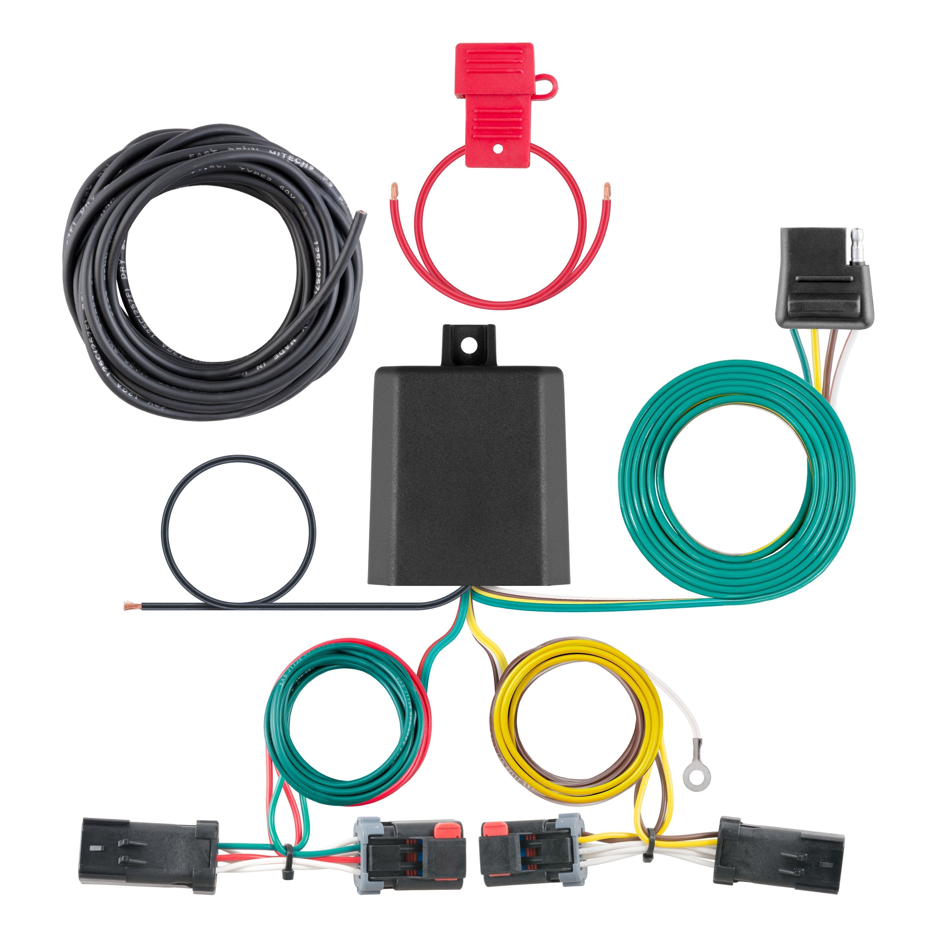 CURT Vehicle-Side Custom 4-Pin Trailer Wiring Harness, Fits Select Jeep Compass Model 56344