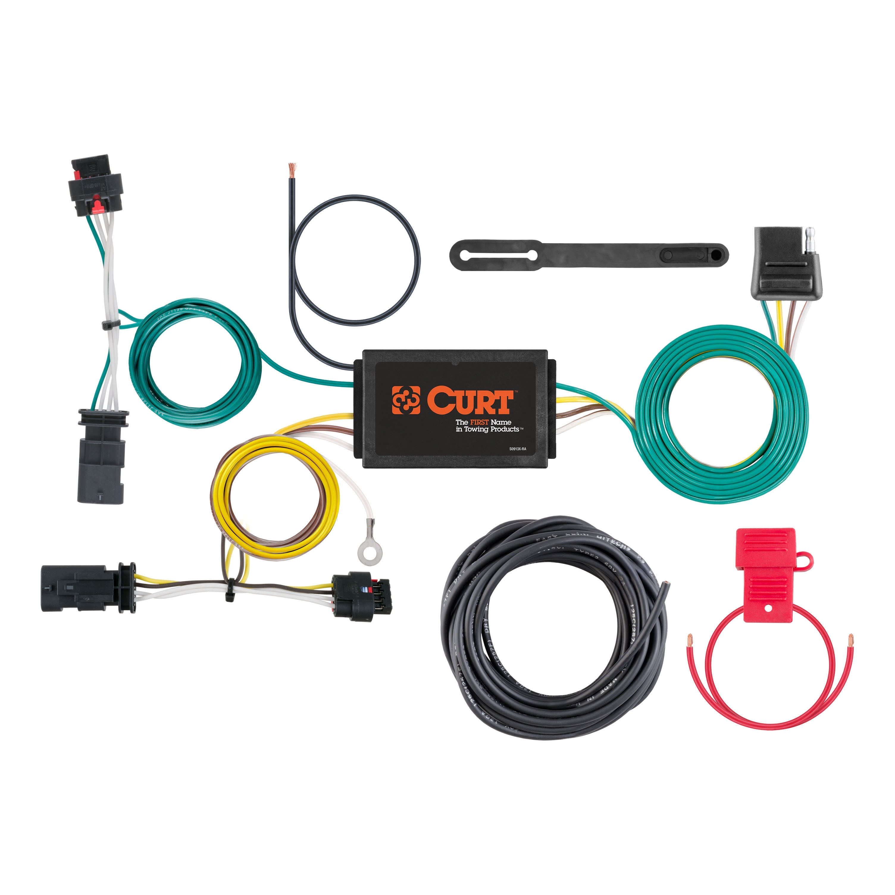 CURT Vehicle-Side Custom 4-Pin Trailer Wiring Harness, Fits Select Jeep Compass Model 56369