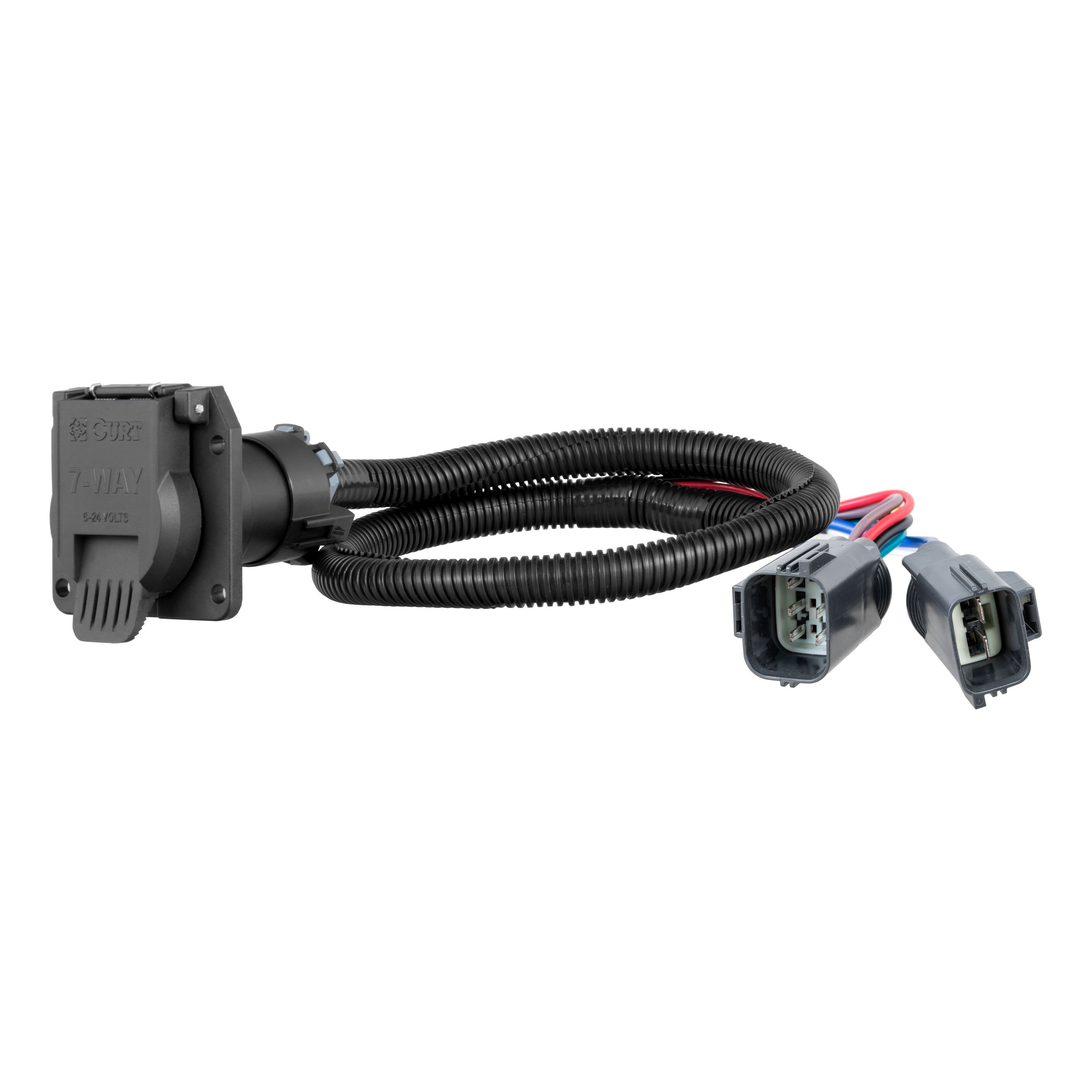 CURT Vehicle-Side Custom RV Blade 7-Pin Trailer Wiring Harness, Fits Select Ford F-250, F-350, F-450 Super Duty Model 56443