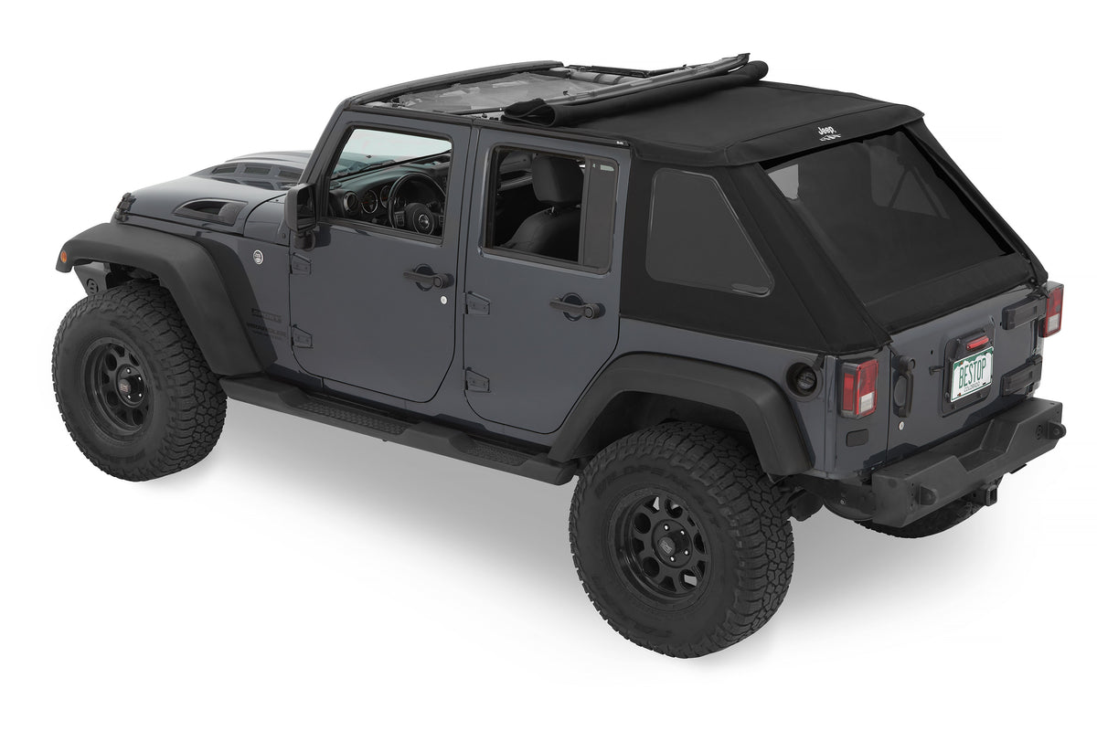 Jeep Trektop - Jeep 07-18 Wrangler JK 4-Door (Black Diamond) Bestop