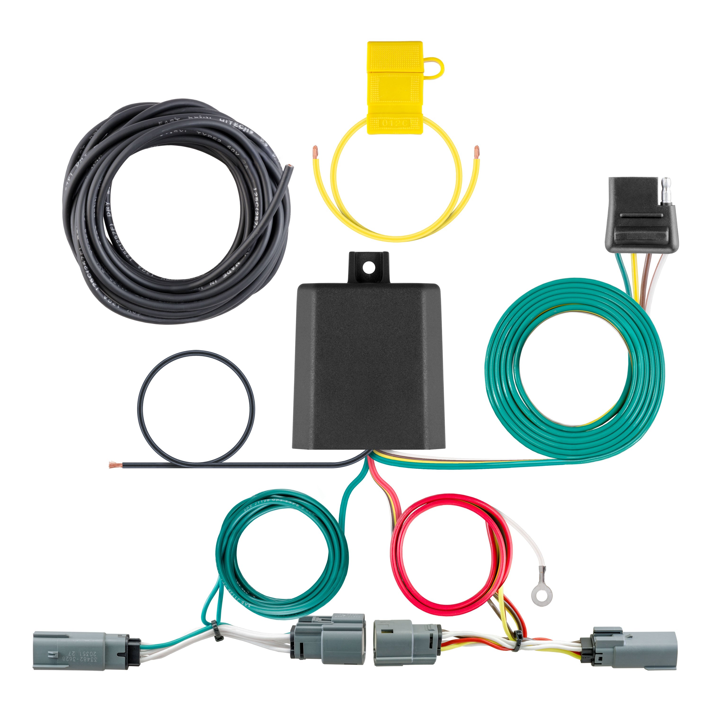 CURT Vehicle-Side Custom 4-Pin Trailer Wiring Harness, Compatible with Select Ford Bronco Model 56462