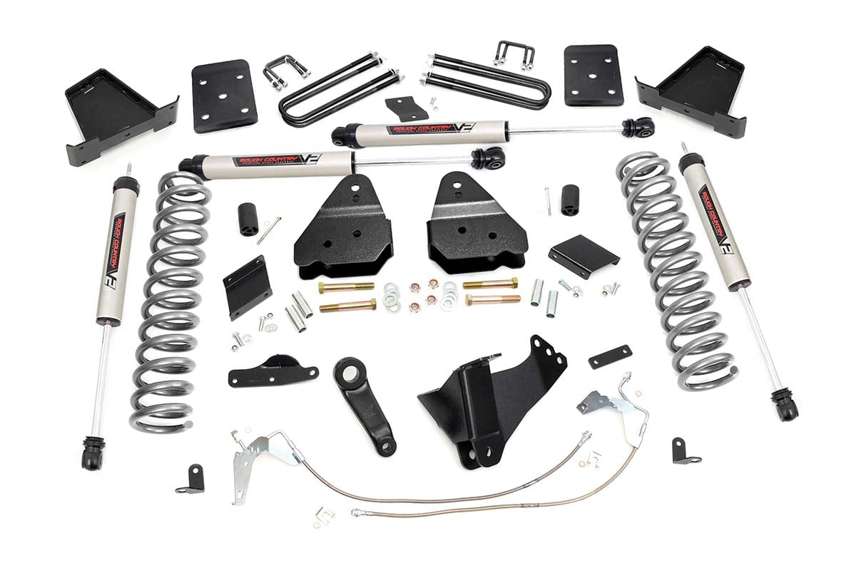 6 Inch Lift Kit Diesel OVLD V2 Ford F-250 Super Duty 4WD (2011-2014) Rough Country