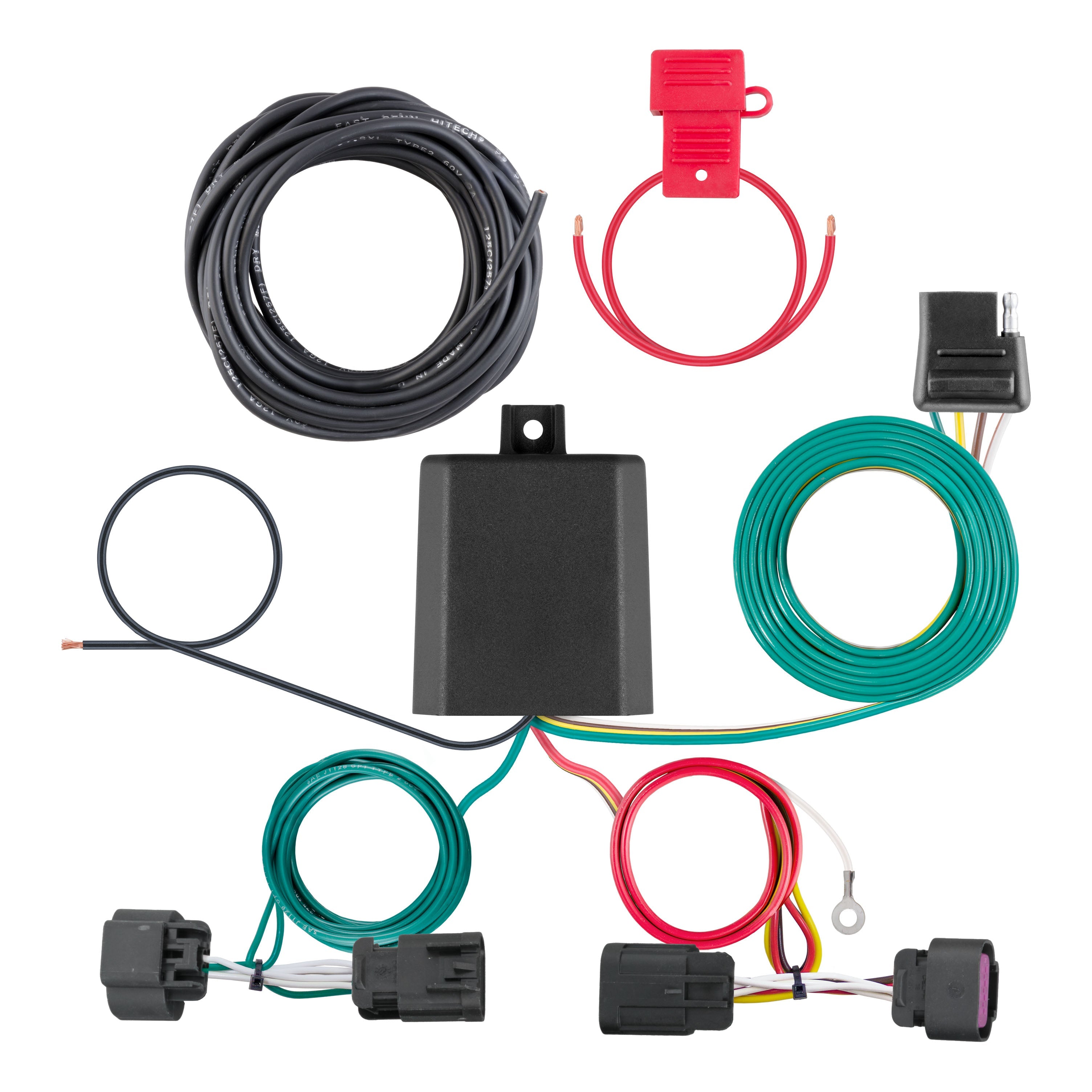 CURT Vehicle-Side Custom 4-Pin Trailer Wiring Harness, Fits Select Ram ProMaster 1500, 2500, 3500 Model 56478