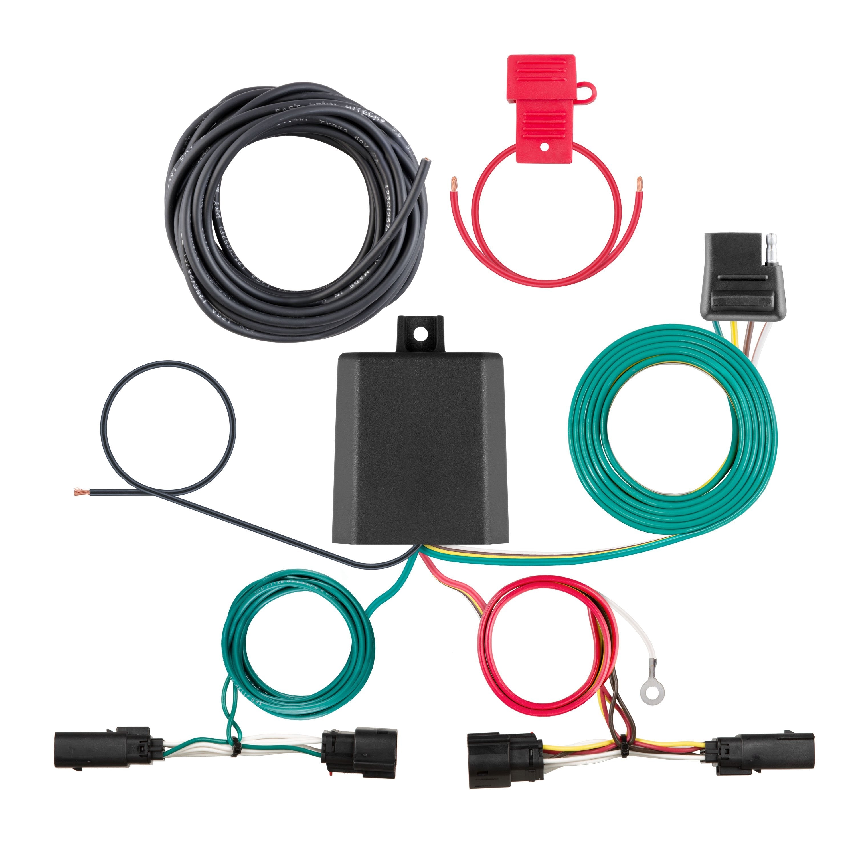 CURT Vehicle-Side Custom 4-Pin Trailer Wiring Harness, Fits Select Ford F-150 with LED Taillights Model 56481