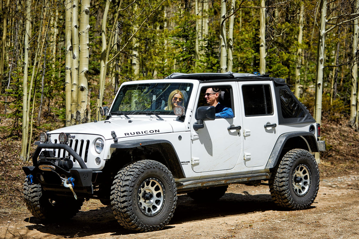 The Ascent Soft Tops For Jeep 2007-2018 Wrangler JK 4 Door Black Diamond Bestop