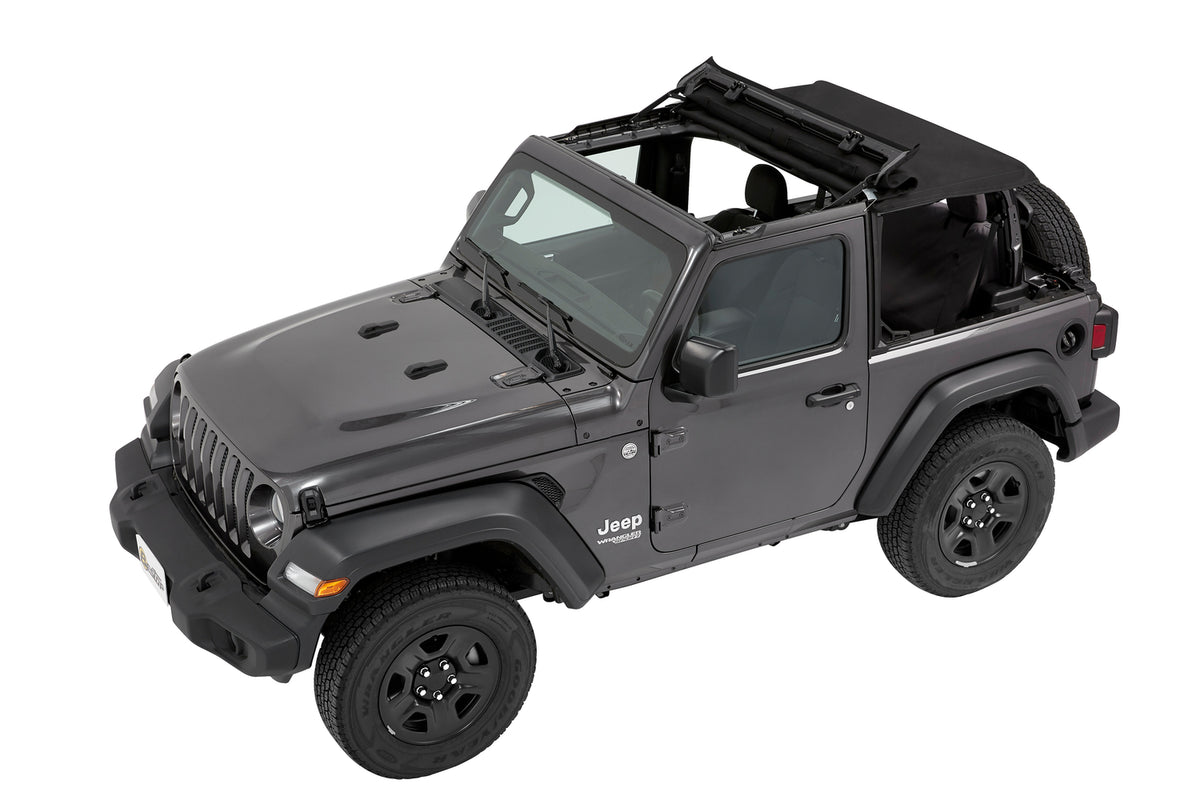 Trektop Jeep '18-26 Wrangler JL 2-Door Premium Black Twill Bestop