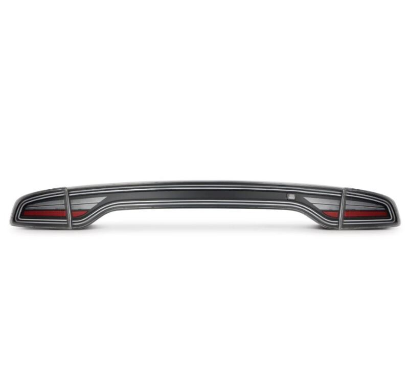 AlphaRex Nova-Series LED tail lights for 2015-2023 Dodge Charger in black, featuring a sleek design and enhanced visibility.