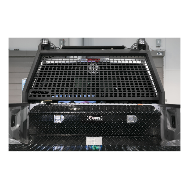 UWS Gloss Black 45-Gallon Combo Aluminum Transfer Tank Model TT-45-COMBO-BLK