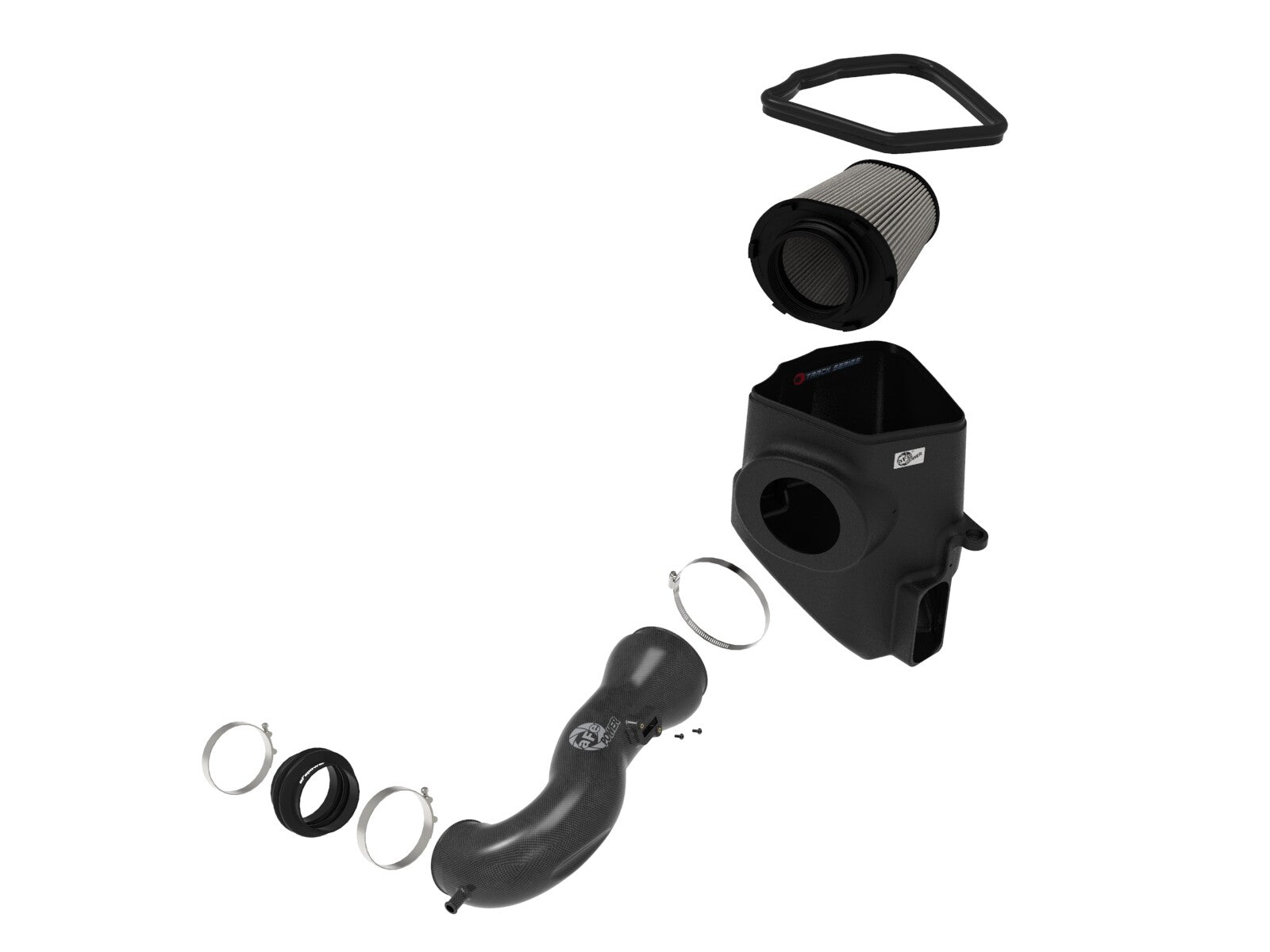 Track Series Carbon Fiber Intake System w/ Pro Dry S Filter GM Trucks/SUVs 19-26 V8-5.3/6.2L aFe Power