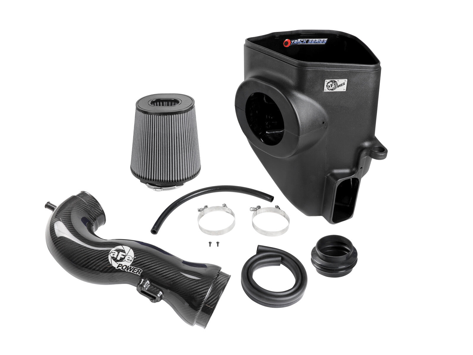 Track Series Carbon Fiber Intake System w/ Pro Dry S Filter GM Trucks/SUVs 19-26 V8-5.3/6.2L aFe Power