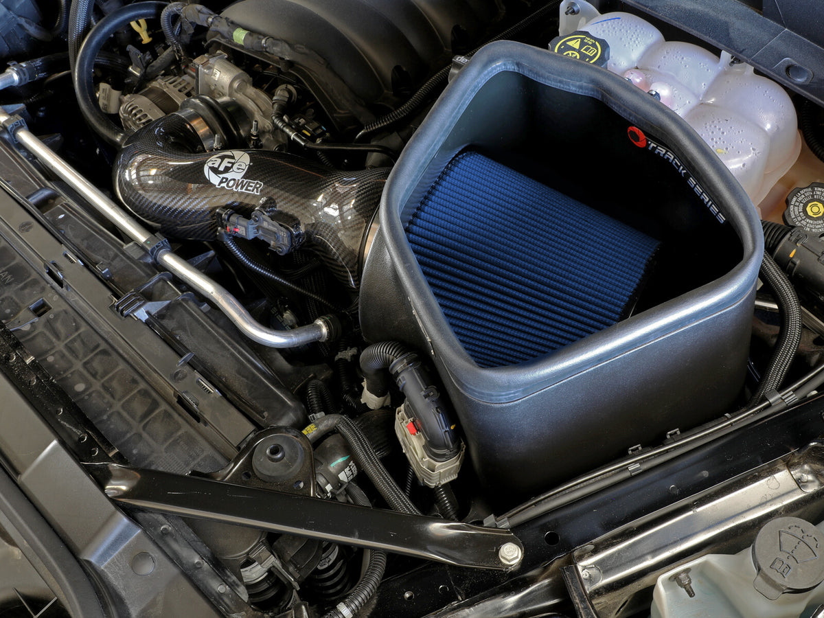 Track Series Carbon Fiber Intake System w/ Pro 5R Filter GM Trucks/SUVs 19-26 V8-5.3/6.2L aFe Power