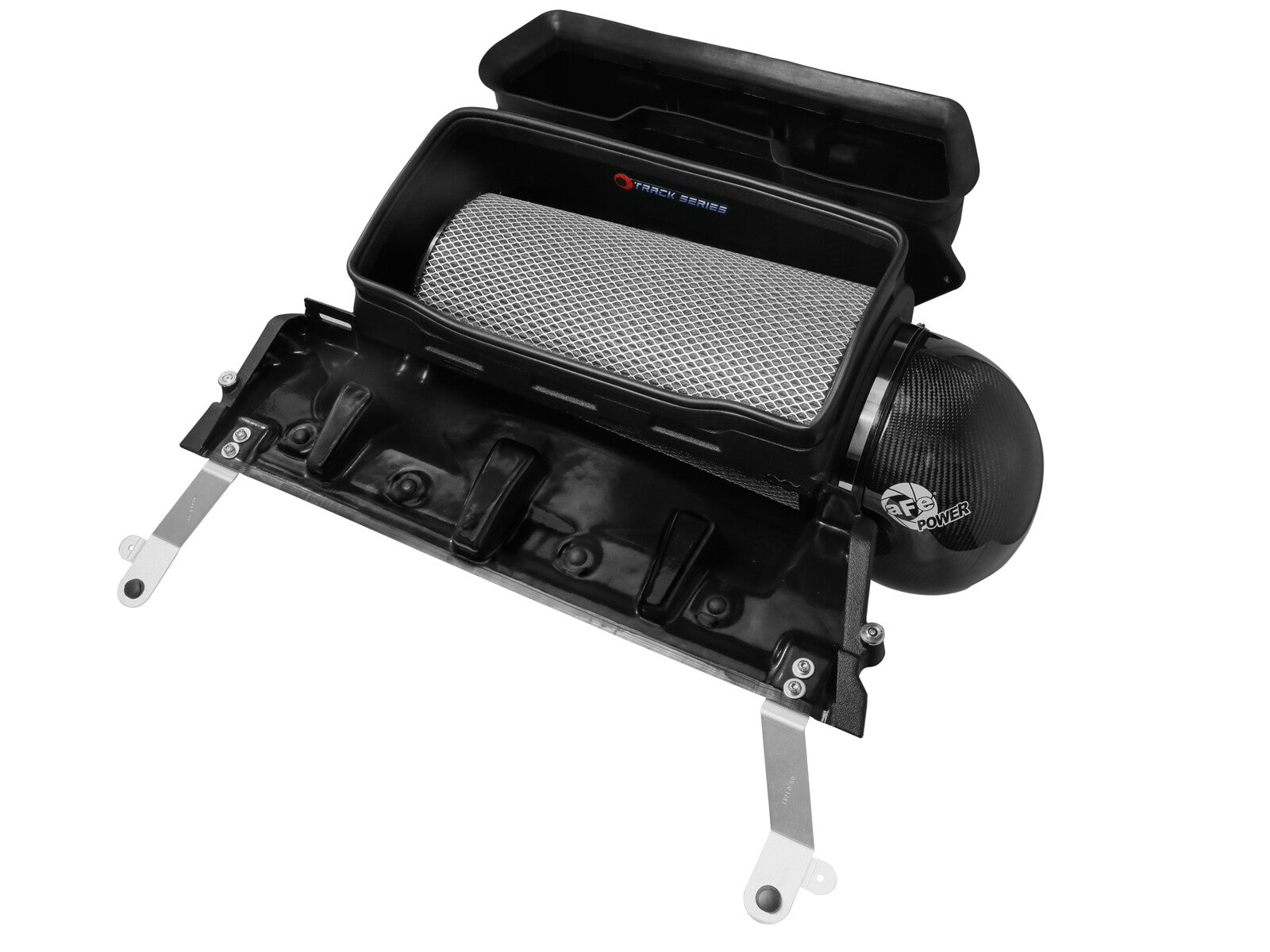 Track Series Carbon Fiber Intake System w/ Pro Dry S Filter Ram 1500 Trx 21-24 V8-6.2L (sc) aFe Power